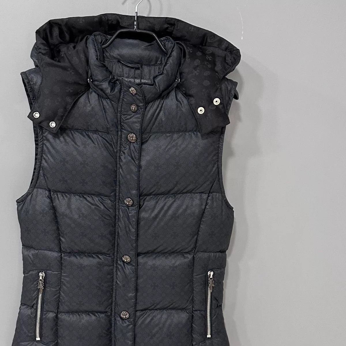 Chrome Hearts chrome hearts black padded vest with hood Size US S / EU 44-46 / 1 - 2 Thumbnail