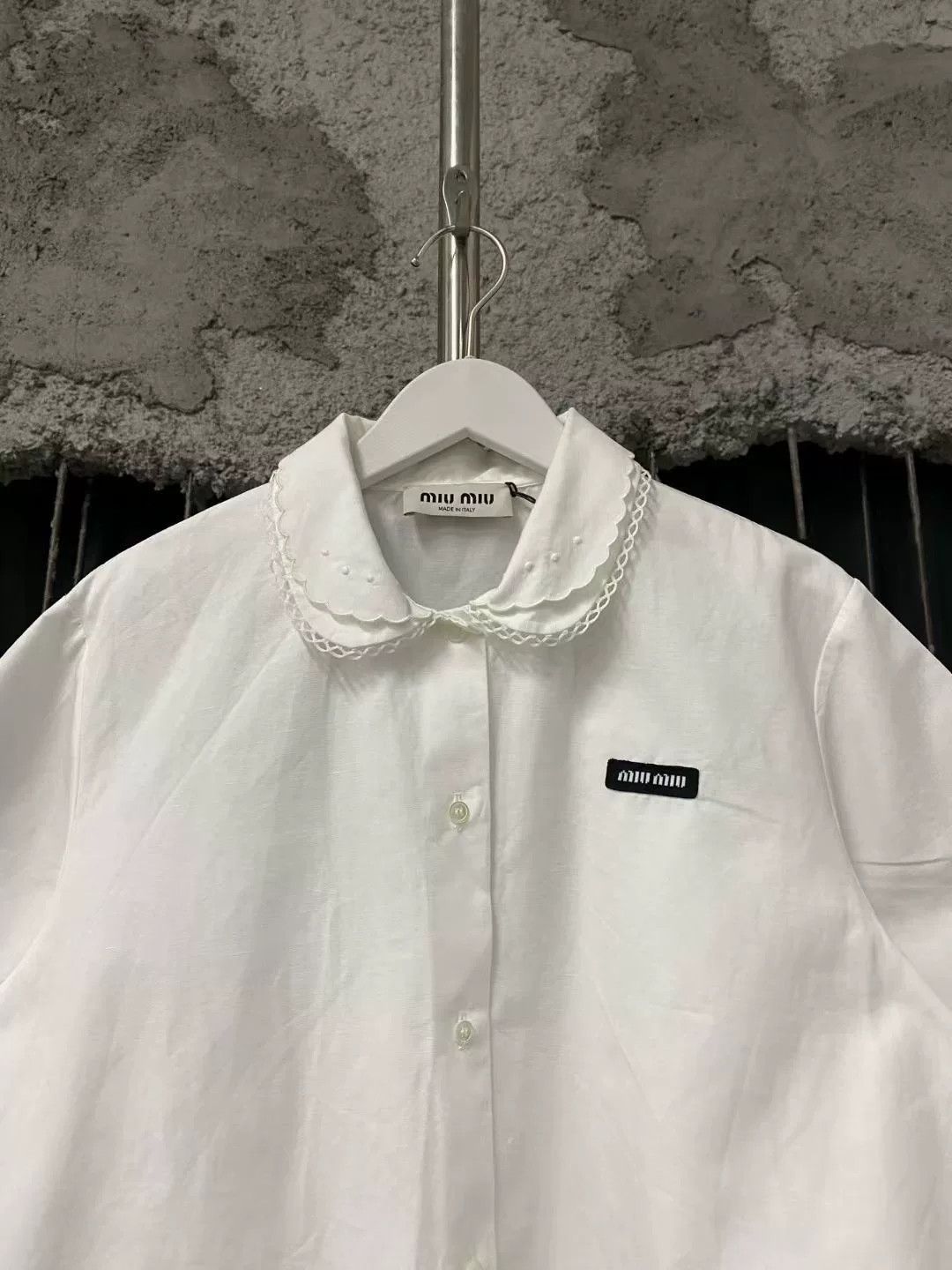 Miu Miu miumiu white doll collar shirt Size M / US 6-8 / IT 42-44 - 3 Thumbnail