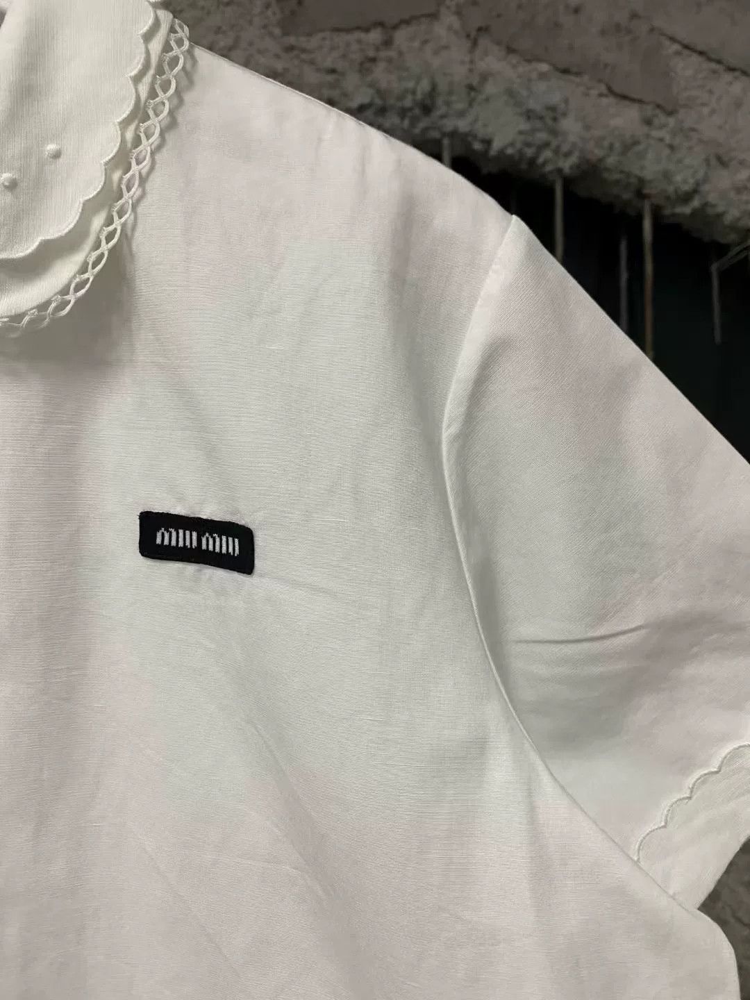 Miu Miu miumiu white doll collar shirt Size M / US 6-8 / IT 42-44 - 5 Thumbnail