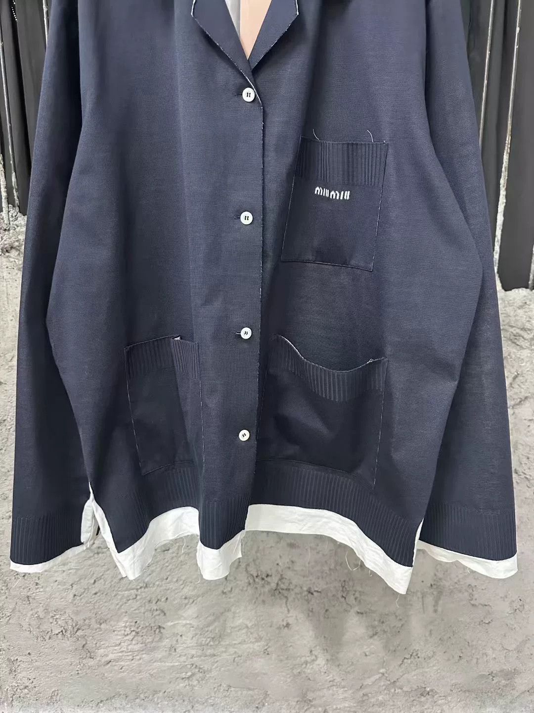 Miu Miu miu miu navy knit jacket Size M / US 6-8 / IT 42-44 - 4 Thumbnail