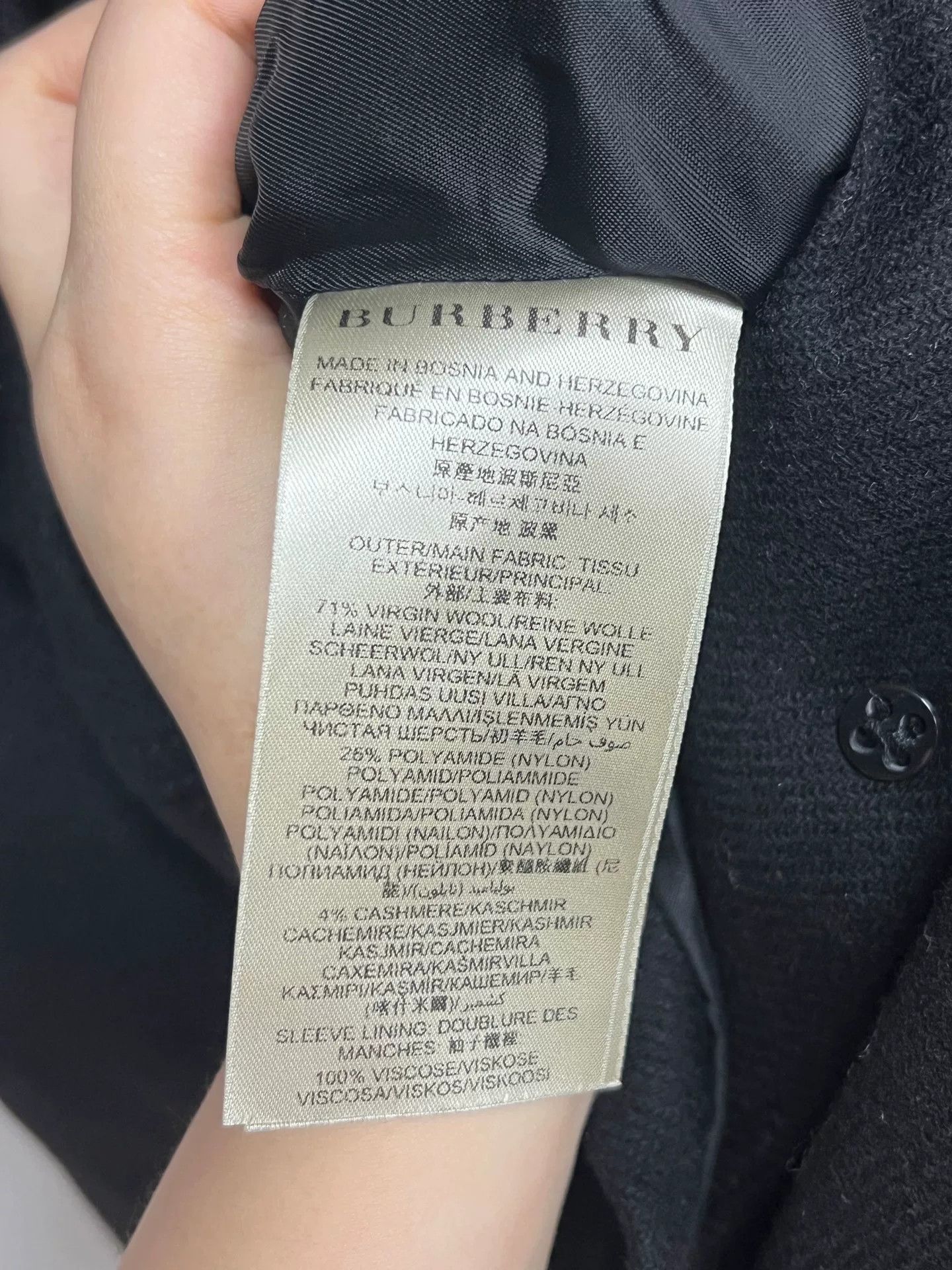Burberry Burberry Cashmere Check Coat Size UK6 Size S / US 4 / IT 40 - 3 Thumbnail