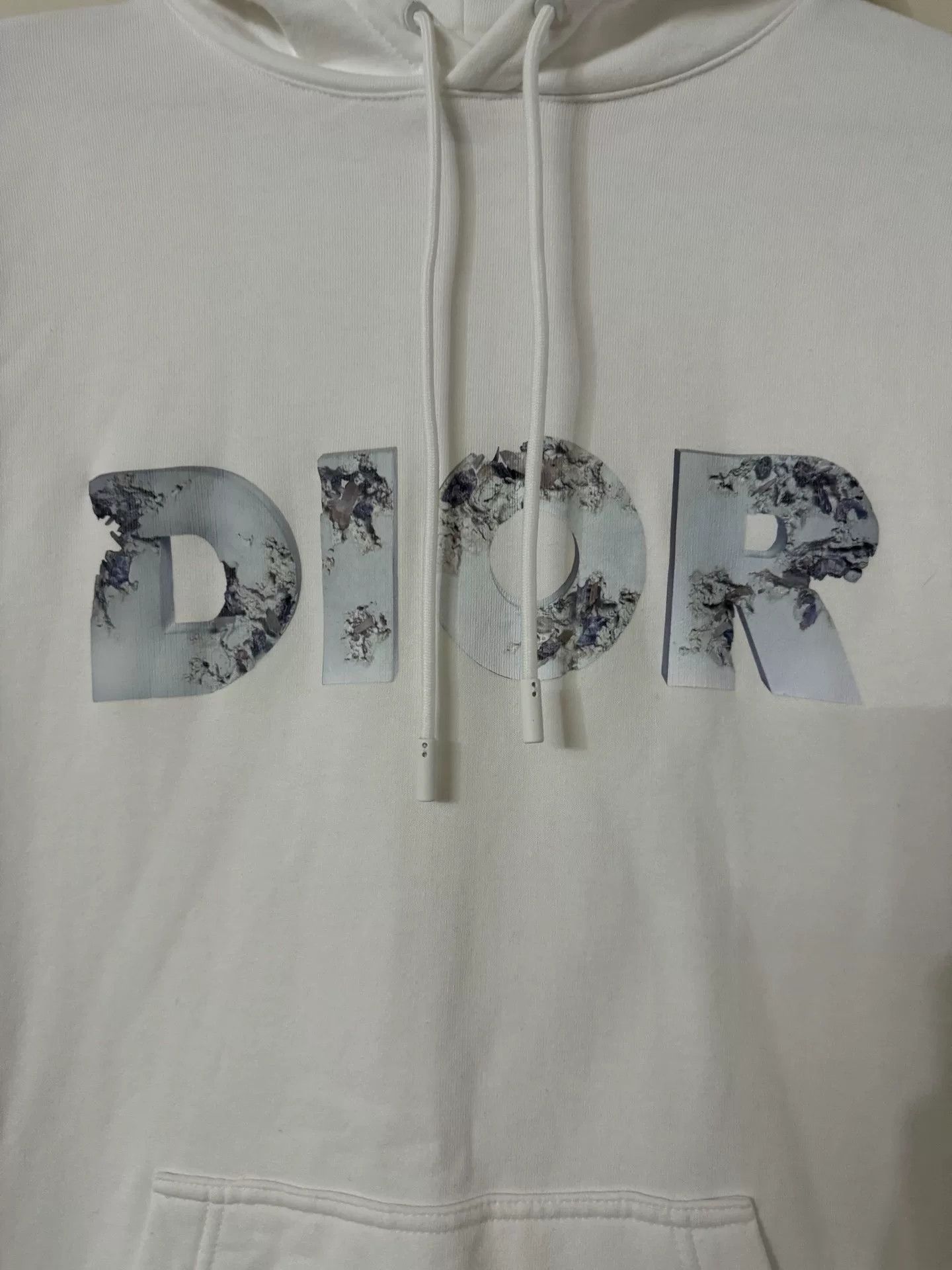 Dior dior logo graphic white hoodie Size S / US 4 / IT 40 - 2 Thumbnail