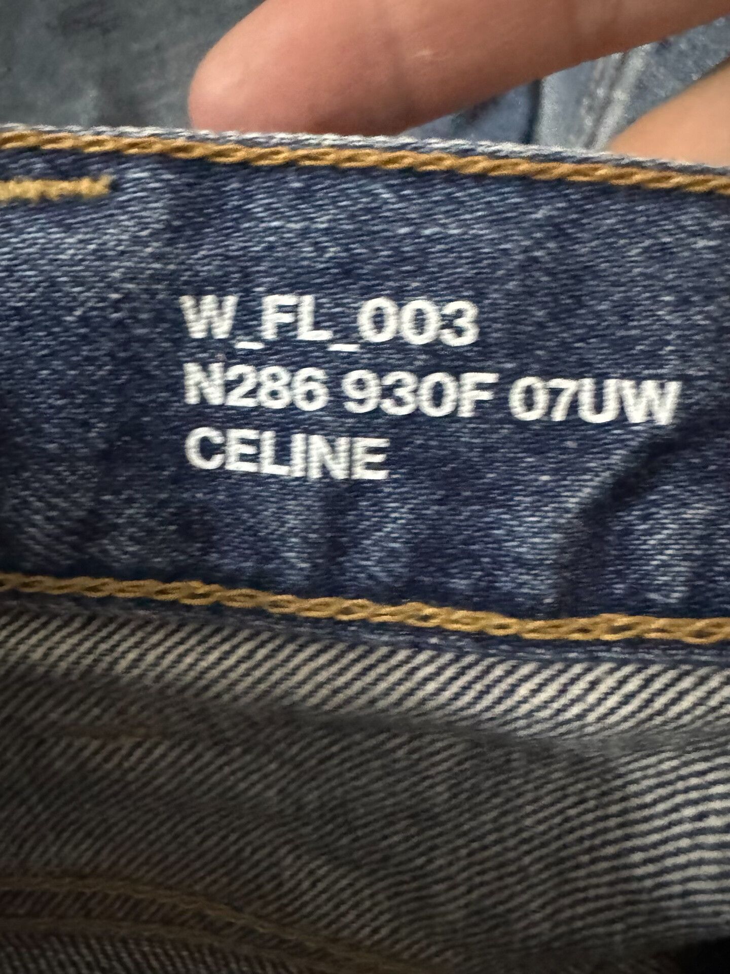 Celine celine chain detail denim pants Size 27" / US 4 / IT 40 - 3 Thumbnail