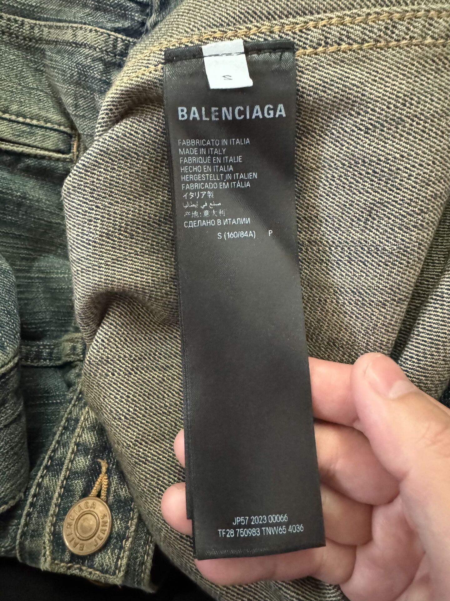 Balenciaga balenciaga bitcoin denim jacket with dual arms Size US XS / EU 42 / 0 - 4 Thumbnail