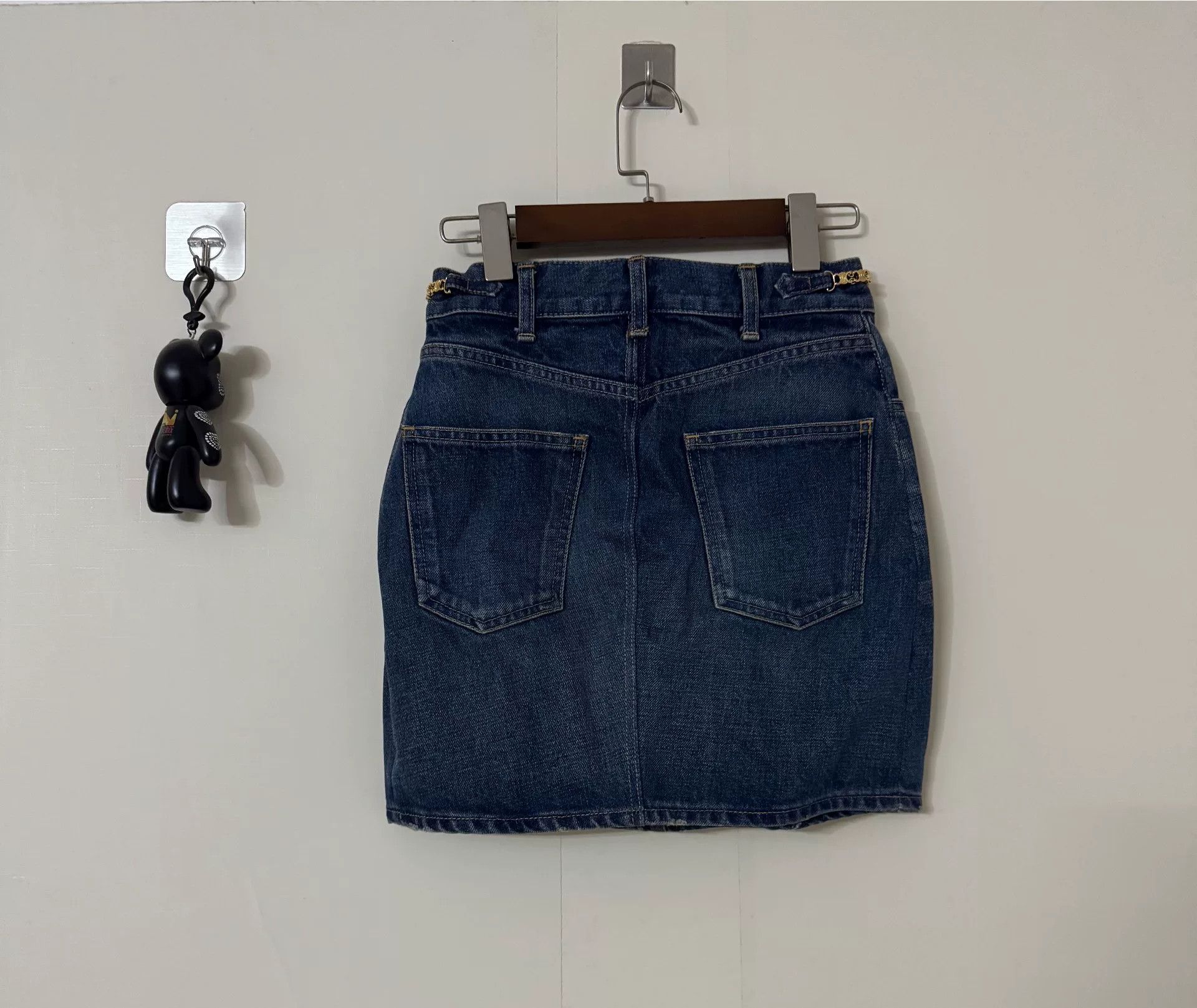 Celine celine denim mini skirt with waist size 26 Size 26" / US 2 / IT 38 - 3 Thumbnail