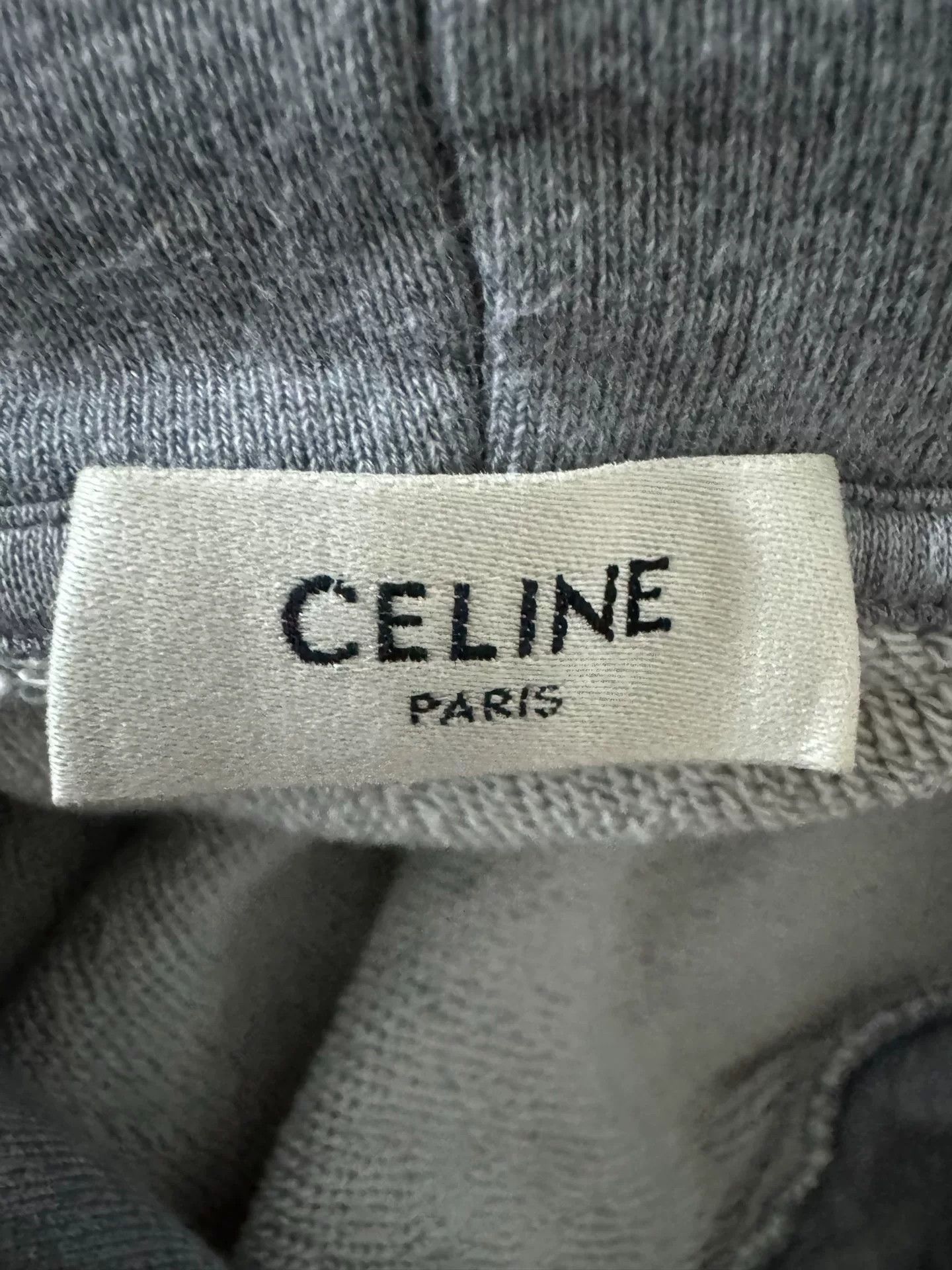 Celine celine logo hoodie in gray color Size US M / EU 48-50 / 2 - 3 Thumbnail