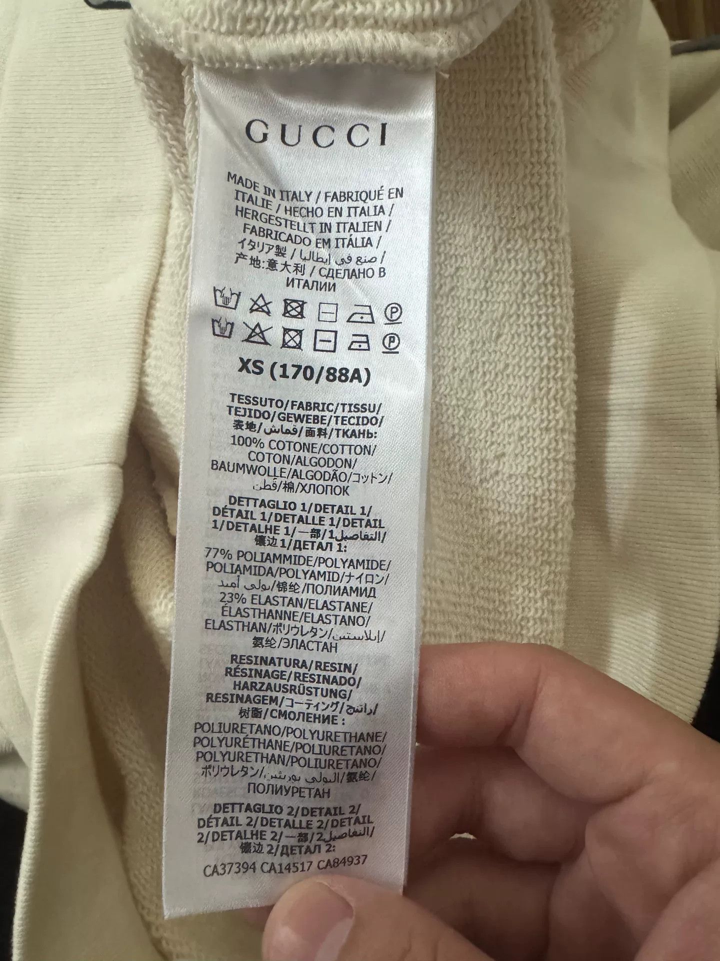 Gucci gucci white reflective hooded sweatshirt Size US XXS / EU 40 - 5 Thumbnail