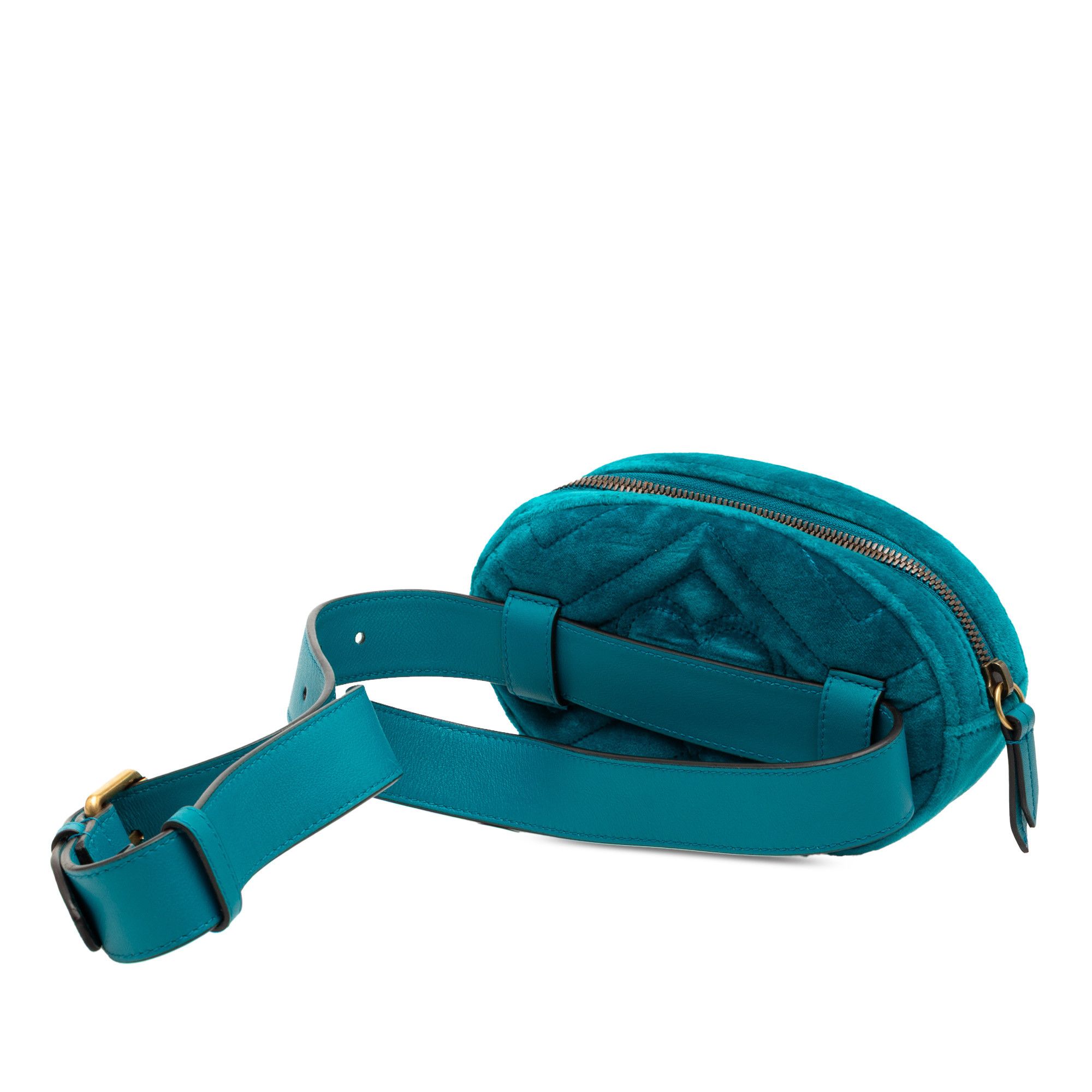 Gucci Gucci GG Marmont Matelasse Velvet Belt Bag Size ONE SIZE - 2 Thumbnail