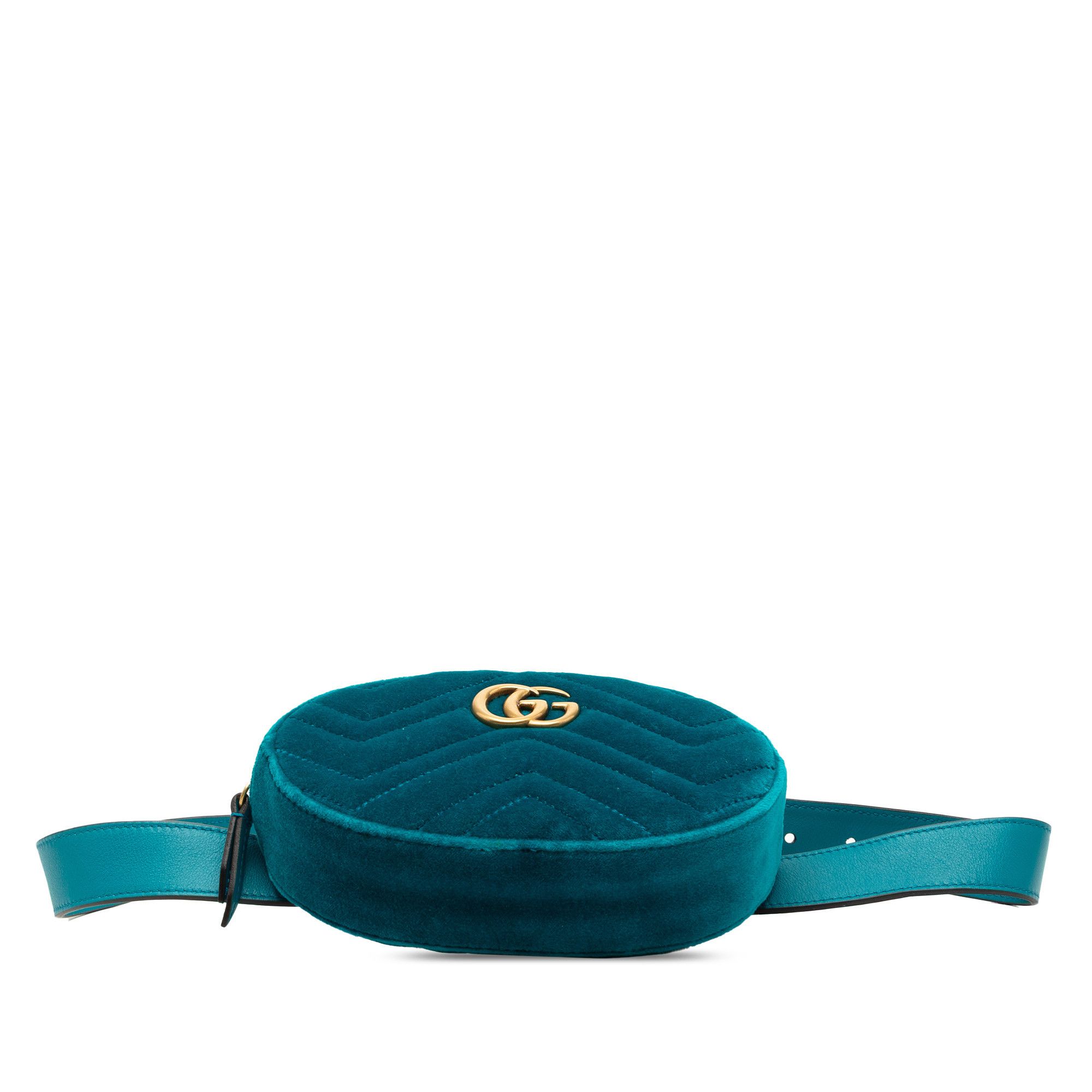 Gucci Gucci GG Marmont Matelasse Velvet Belt Bag Size ONE SIZE - 3 Thumbnail