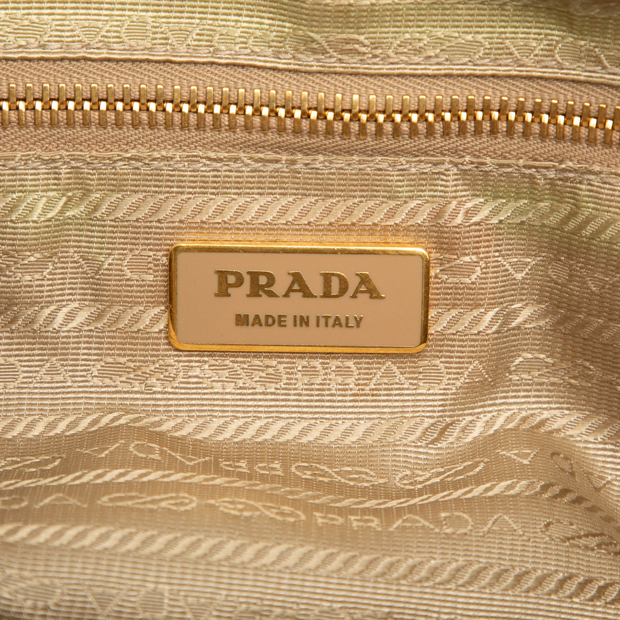 Prada Prada Small Saffiano Trimmed Canvas Grommet Bauletto Bag Size ONE SIZE - 5 Thumbnail
