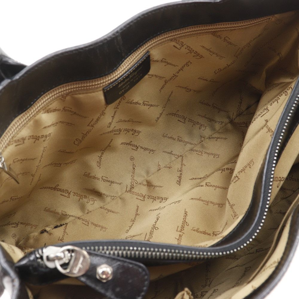 Salvatore Ferragamo Salvatore Ferragamo Salvatore Ferragamo Gancini Calf Tote Bag Leather Tote Bag DY-21 7814 DUTY FREE for USA Size ONE SIZE - 6 Thumbnail