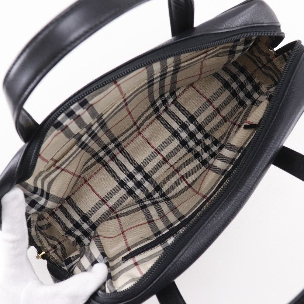 Burberry Burberry Burberry Grained Leather Handbag Leather Handbag DUTY FREE for USA Size ONE SIZE - 9 Thumbnail