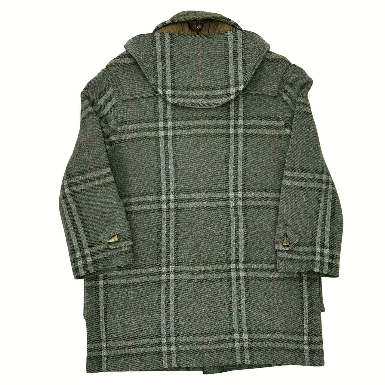 Burberry Burberry Burberry Nova Check Wool Coat Leather Outerwear DUTY FREE for USA Size ONE SIZE - 3 Thumbnail