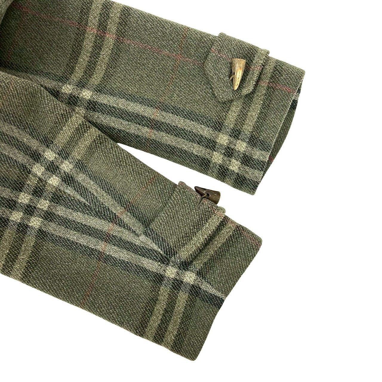 Burberry Burberry Burberry Nova Check Wool Coat Leather Outerwear DUTY FREE for USA Size ONE SIZE - 5 Thumbnail