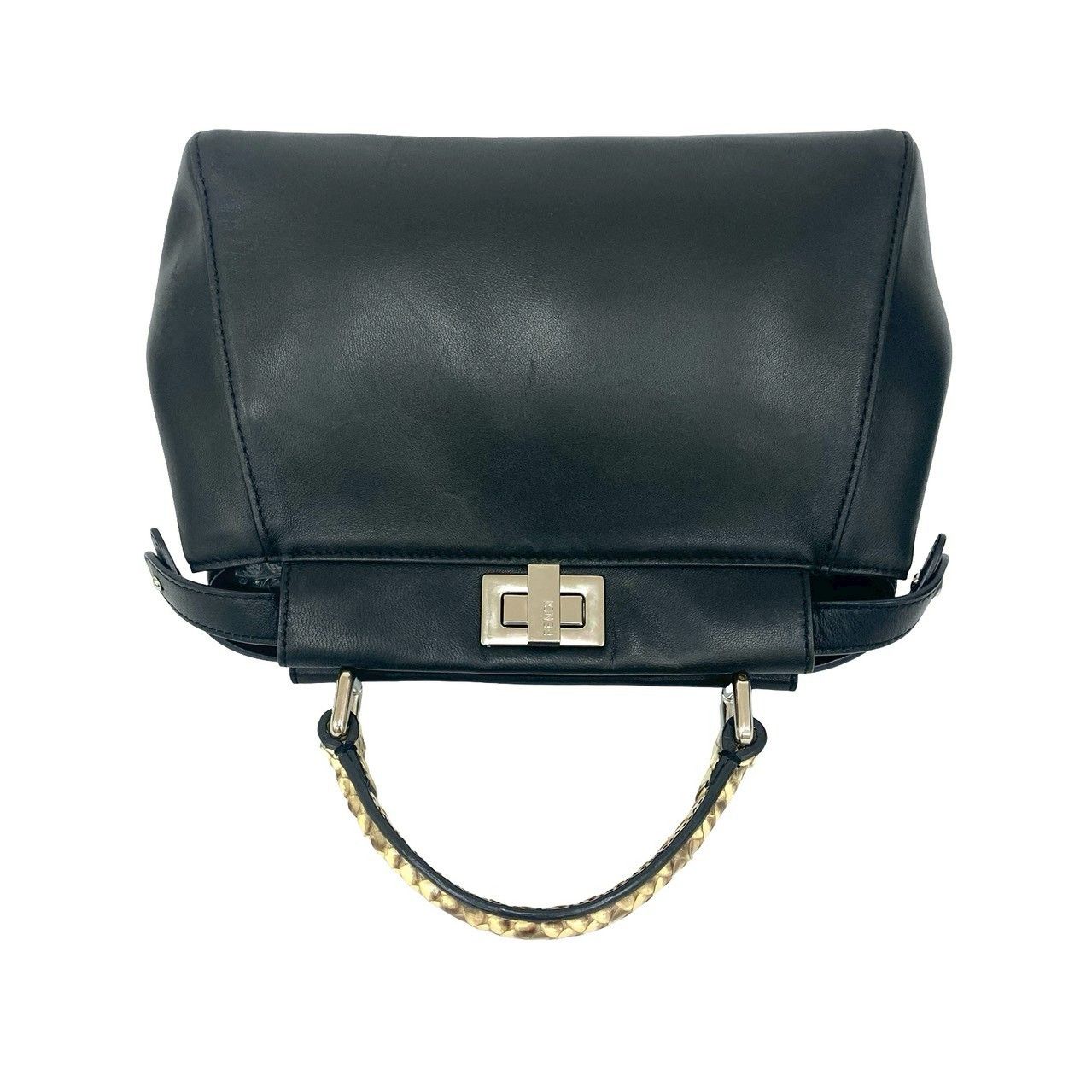 Fendi Fendi Fendi Peekaboo Python Leather 2way Bag Leather Shoulder Bag DUTY FREE for USA Size ONE SIZE - 5 Thumbnail