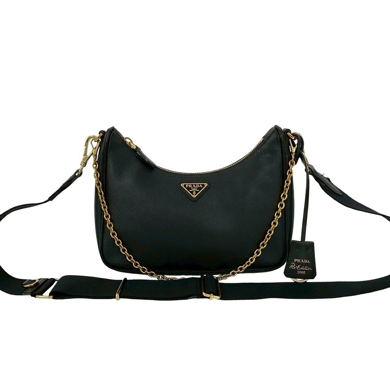 Prada Prada Prada Saffiano 2way Shoulder Bag Leather Shoulder Bag DUTY FREE for USA Size ONE SIZE - 2 Thumbnail