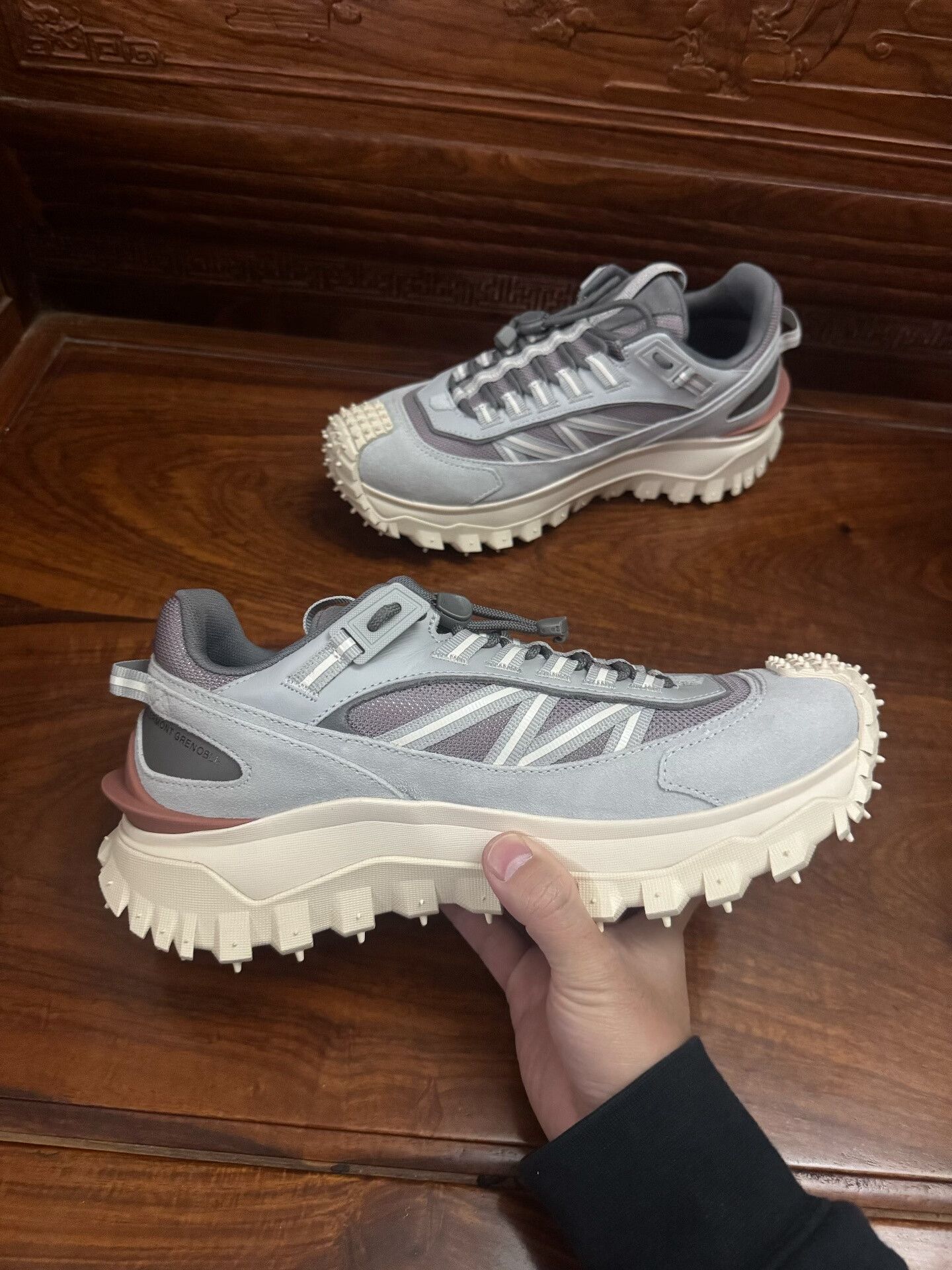Moncler moncler trailgrip shoes in gray Size US 8.5 / EU 41-42 - 3 Thumbnail