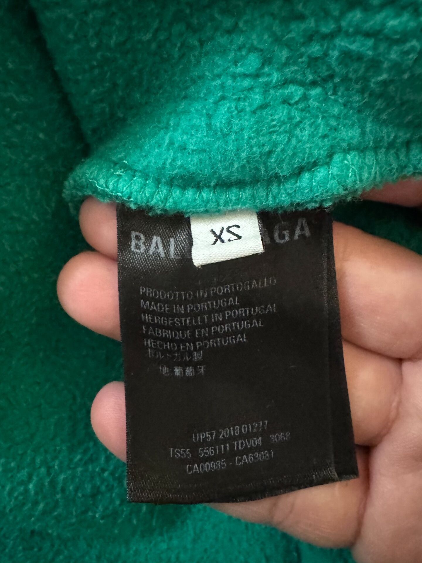 Balenciaga balenciaga turquoise hoodie with logo Size XS / US 0-2 / IT 36-38 - 4 Thumbnail