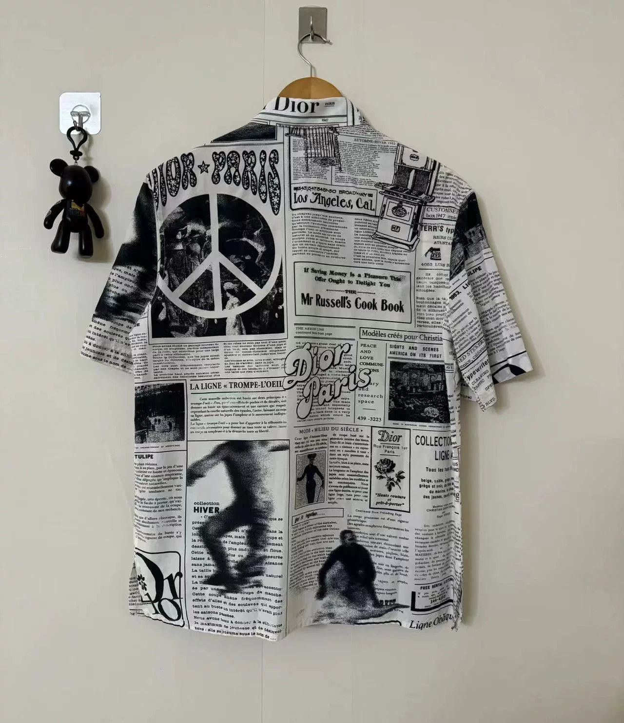 Dior Dior Newspaper Print Short Sleeve Shirt Size US S / EU 44-46 / 1 - 2 Thumbnail