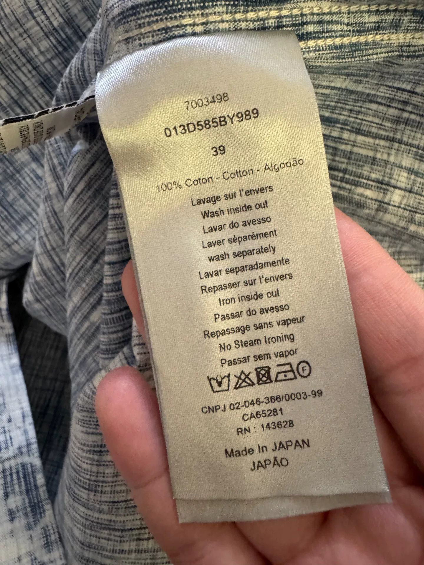 Dior Dior Monogram Denim Shirt for Men Size US L / EU 52-54 / 3 - 3 Thumbnail