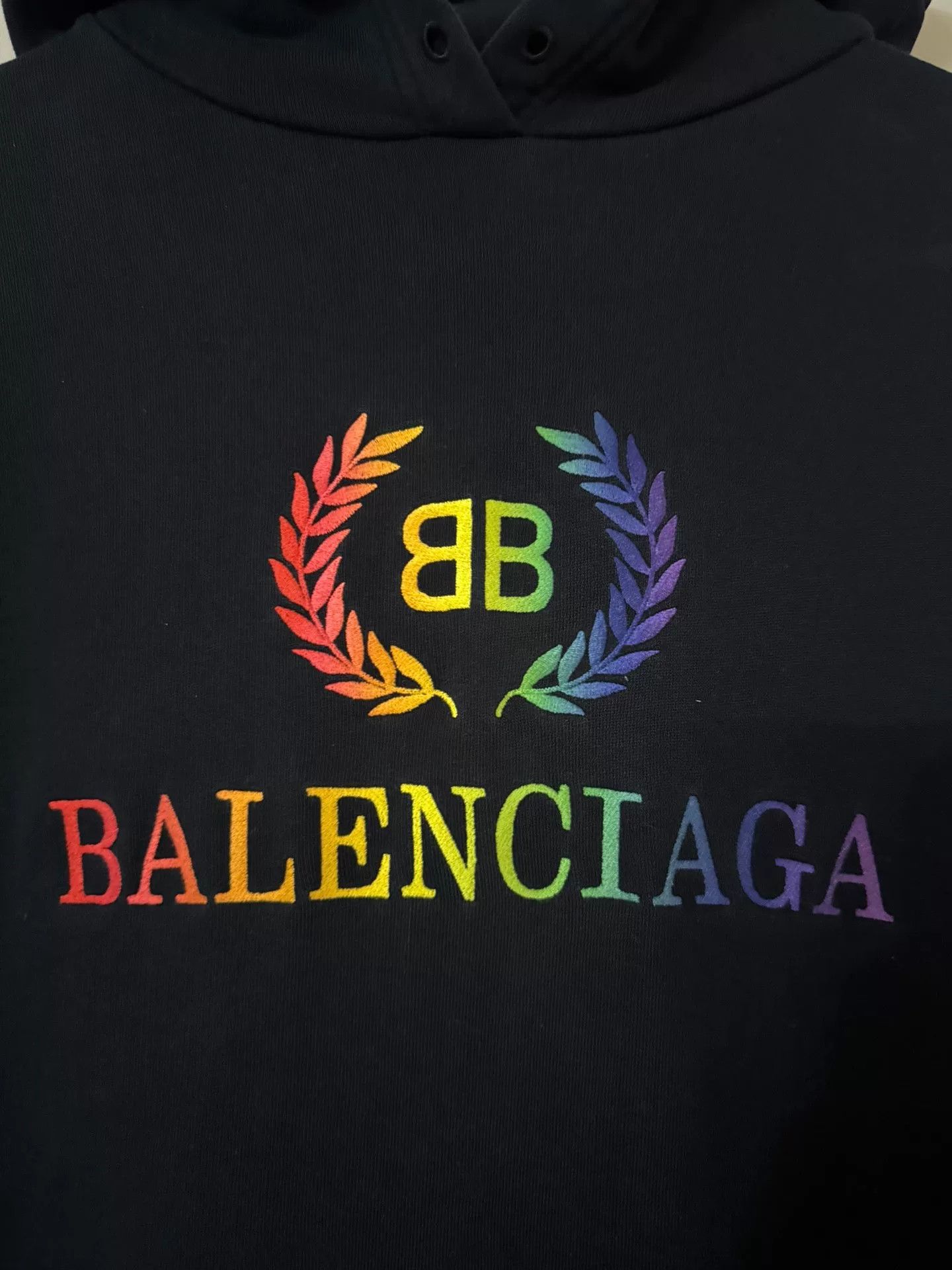 Balenciaga balenciaga rainbow embroidered hoodie Size US S / EU 44-46 / 1 - 2 Thumbnail