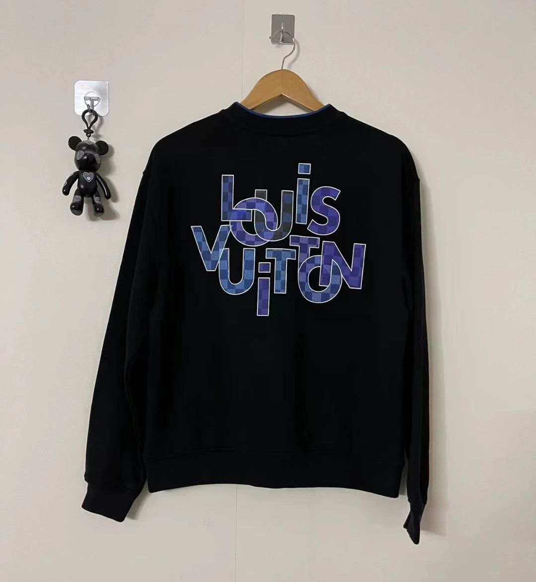 Louis Vuitton black lv logo sweatshirt Size XS / US 0-2 / IT 36-38 - 2 Thumbnail