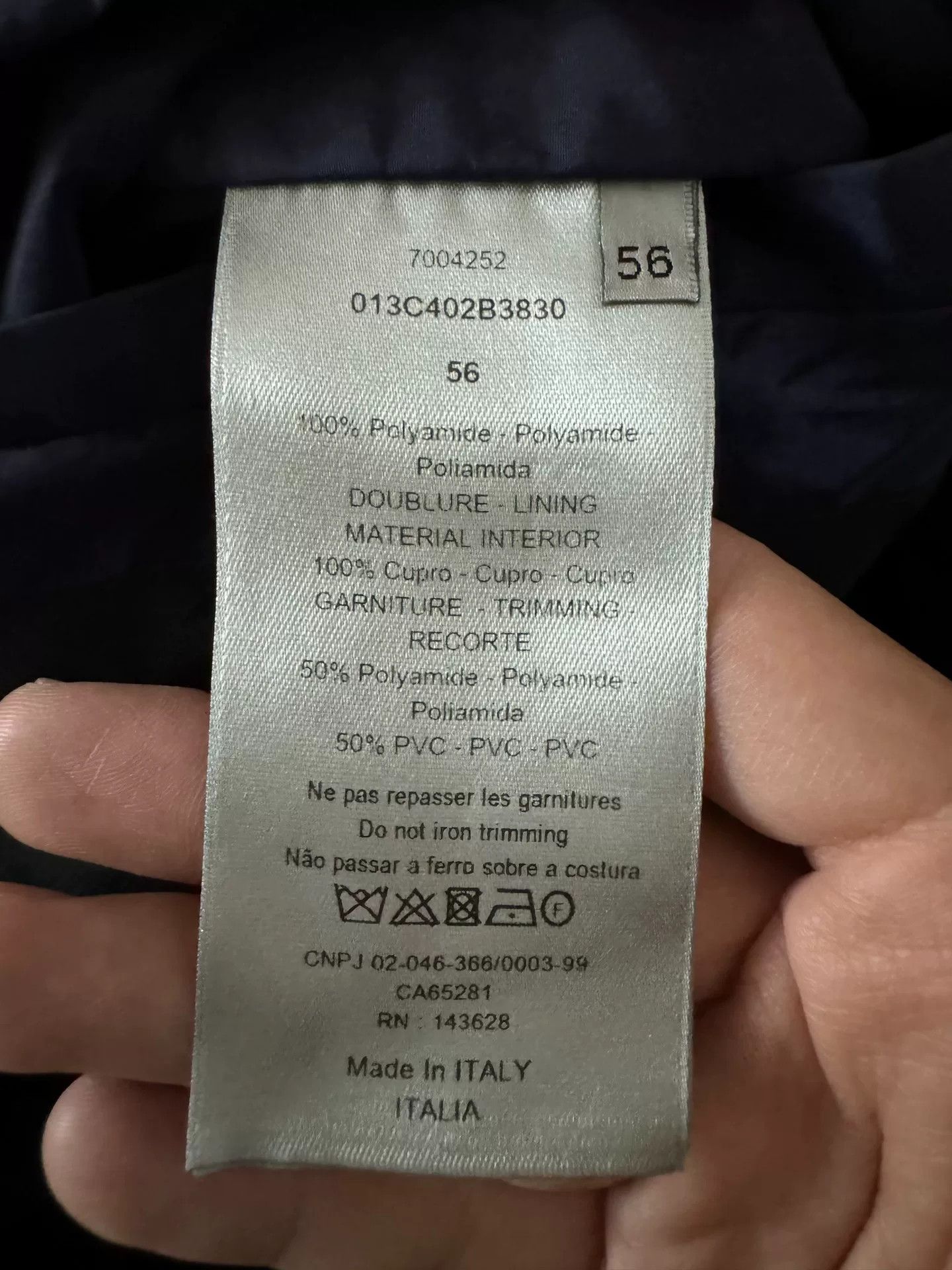 Dior dior logo windbreaker jacket for men Size US XXL / EU 58 / 5 - 4 Thumbnail