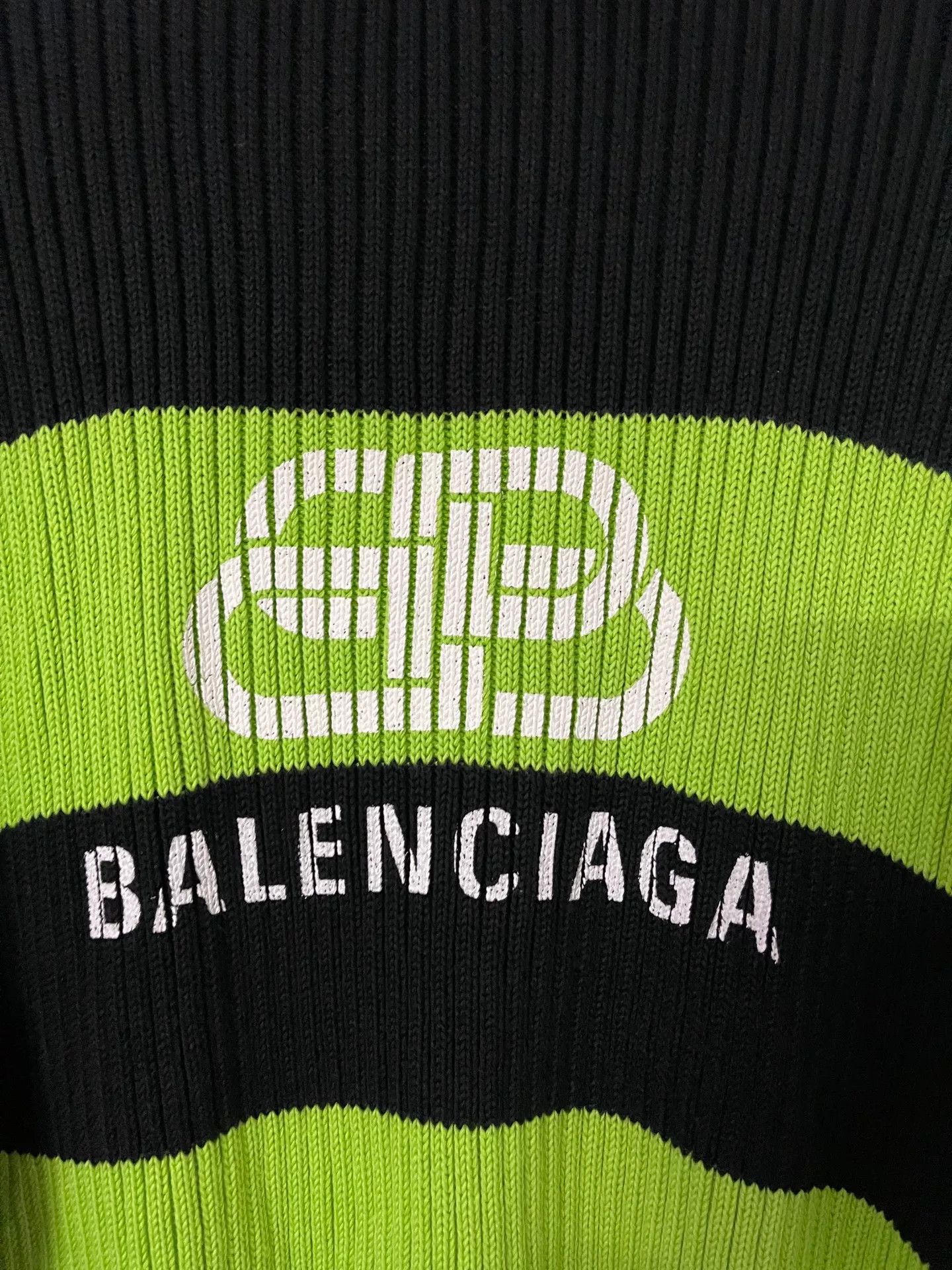 Balenciaga balenciaga striped logo sweater Size M / US 6-8 / IT 42-44 - 3 Thumbnail