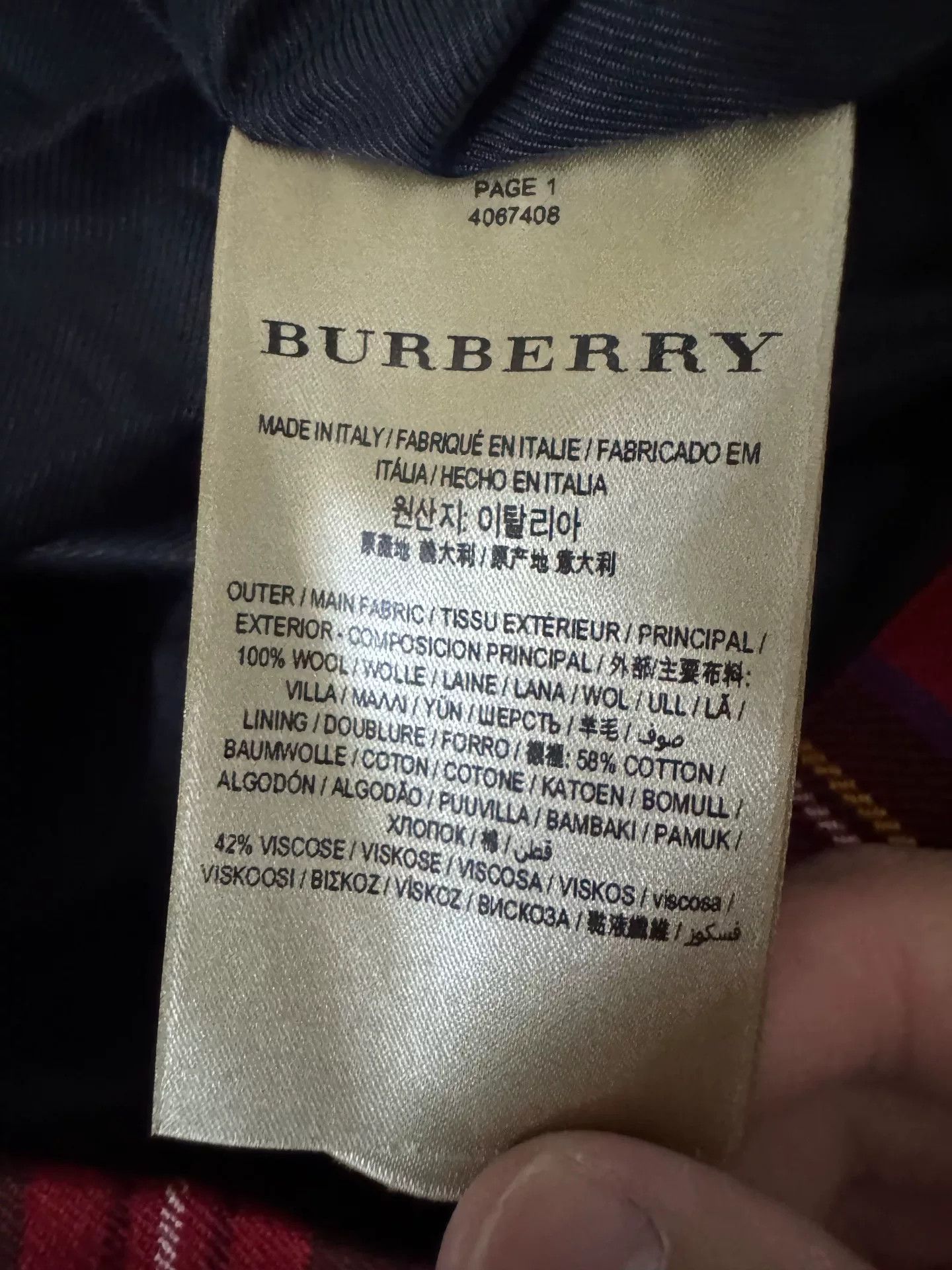Burberry burberry check wool mini skirt Size 26" / US 2 / IT 38 - 2 Thumbnail