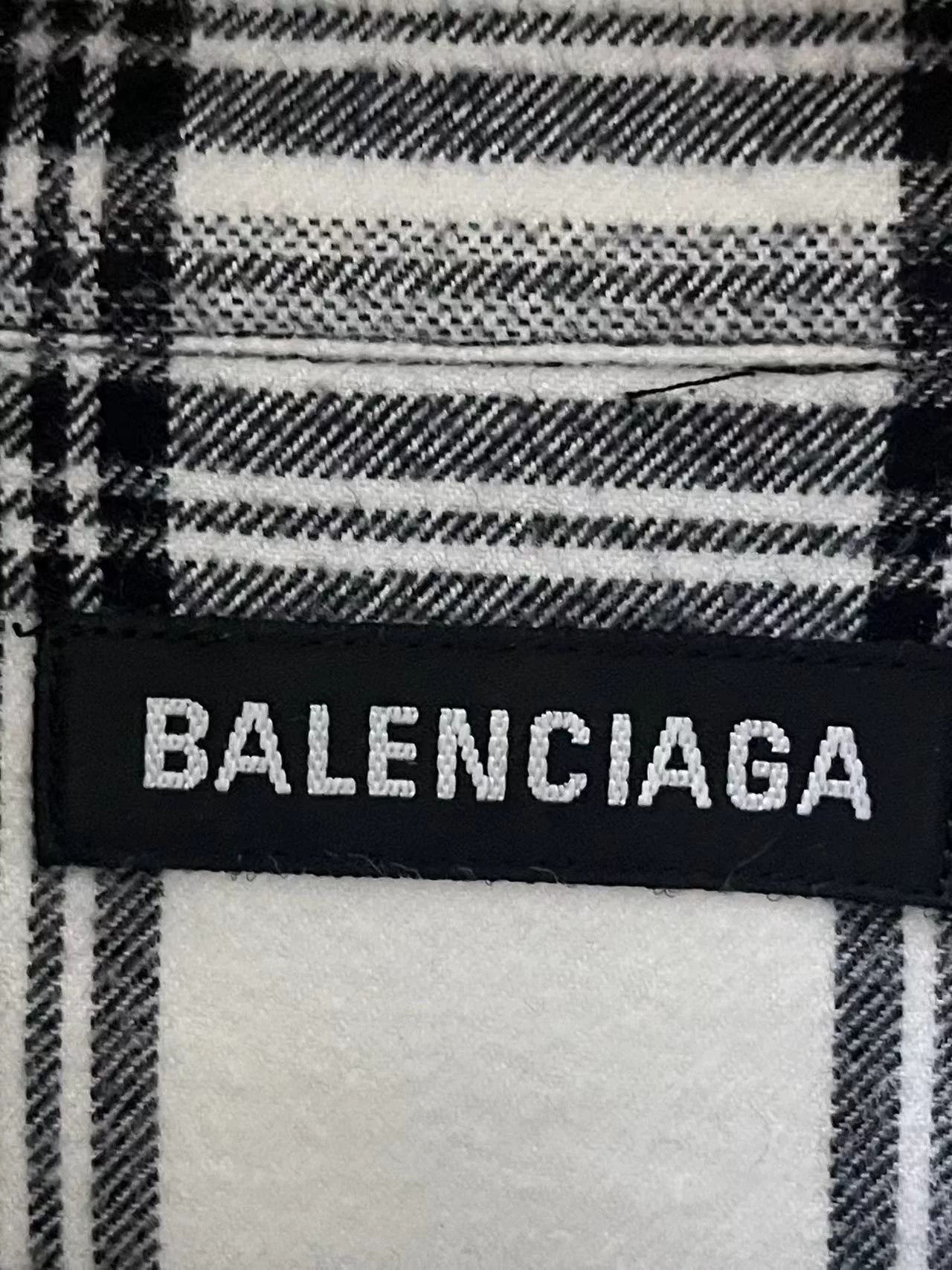 Balenciaga balenciaga wool mock layered shirt Size US M / EU 48-50 / 2 - 2 Thumbnail