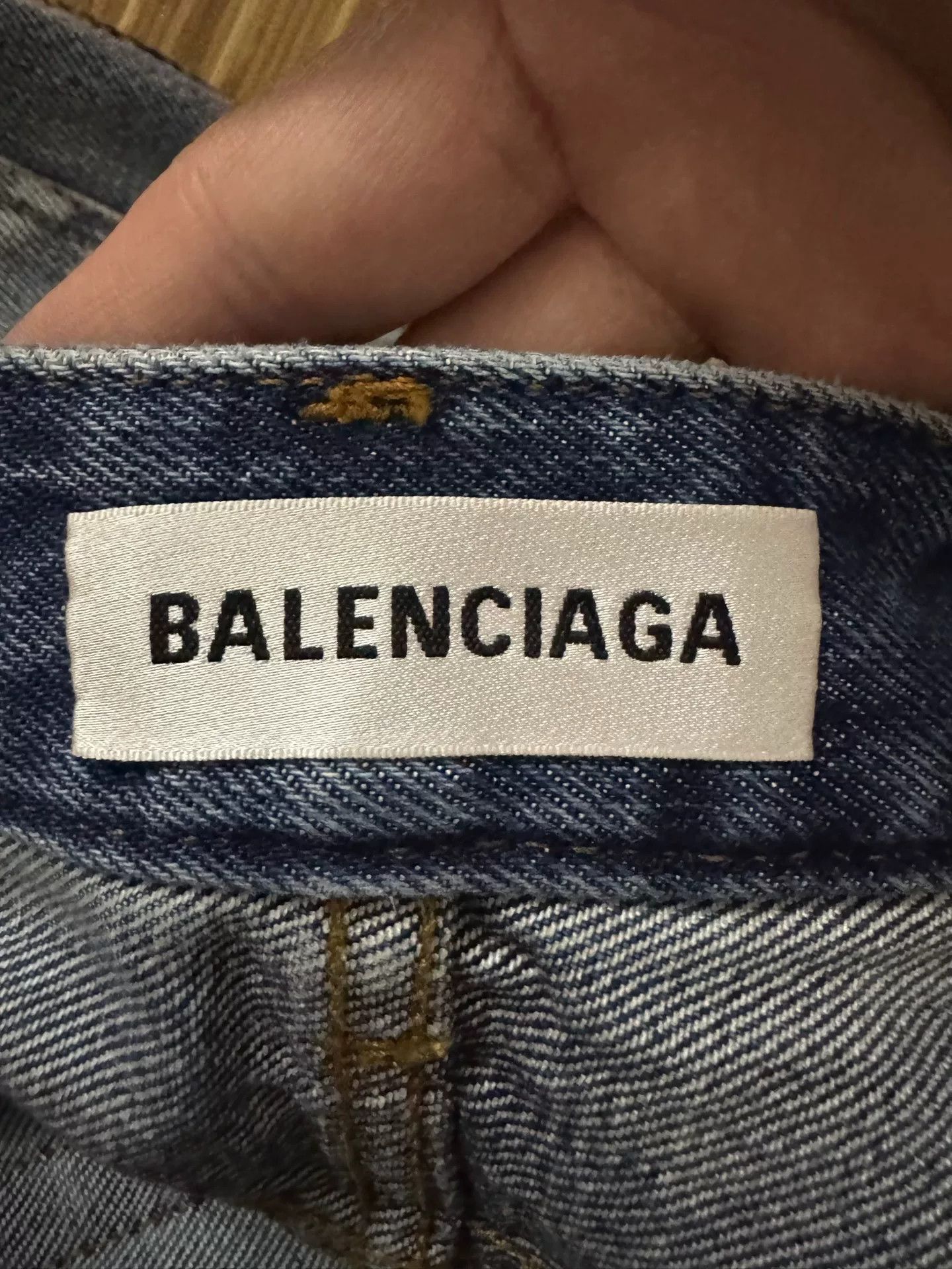Balenciaga balenciaga patchwork denim skirt Size 36" / US 14 / IT 50 - 4 Thumbnail