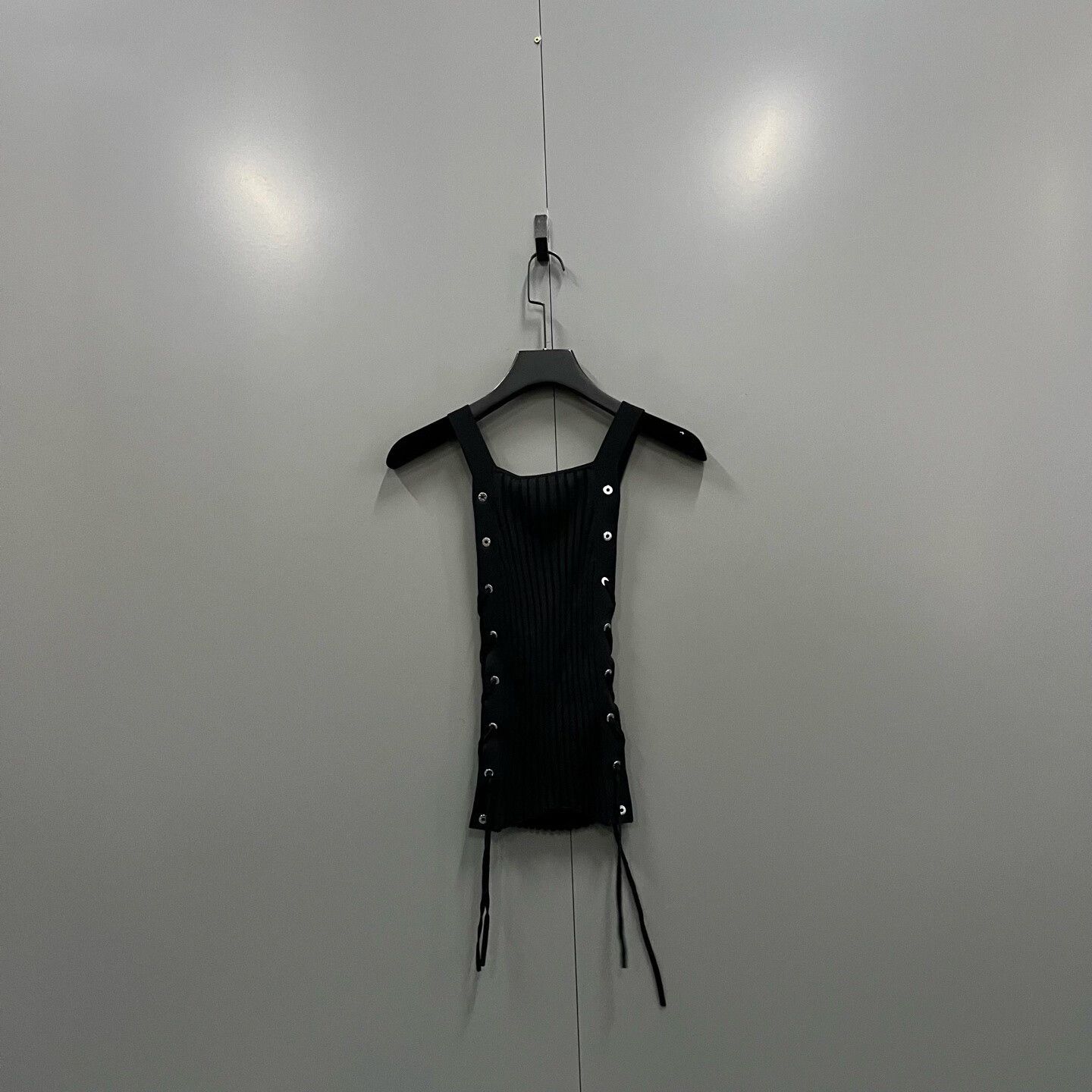 Dion Lee black button-up knitted vest by Dion Lee Size XS / US 0-2 / IT 36-38 - 2 Thumbnail