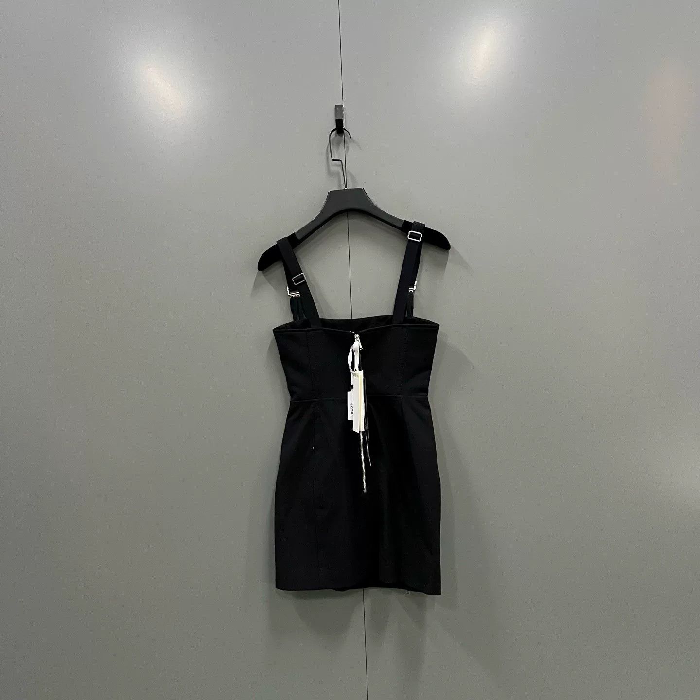 Dion Lee black sleeveless zip mini dress by dion lee Size S / US 4 / IT 40 - 2 Thumbnail