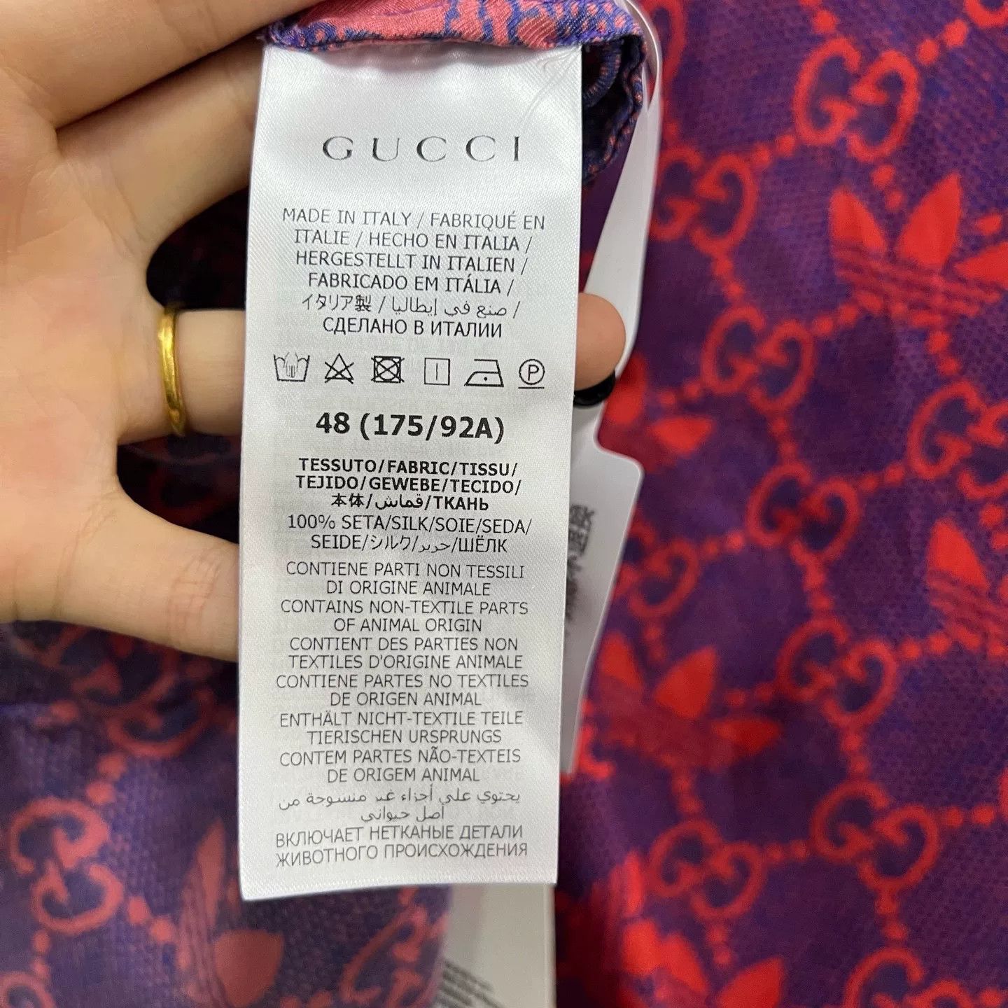 Gucci gucci x adidas logo short sleeve shirt Size US M / EU 48-50 / 2 - 4 Thumbnail