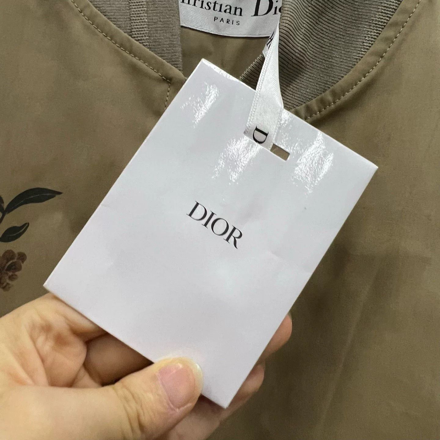 Dior Dior Khaki Floral Print Jacket XS Size XS / US 0-2 / IT 36-38 - 4 Thumbnail