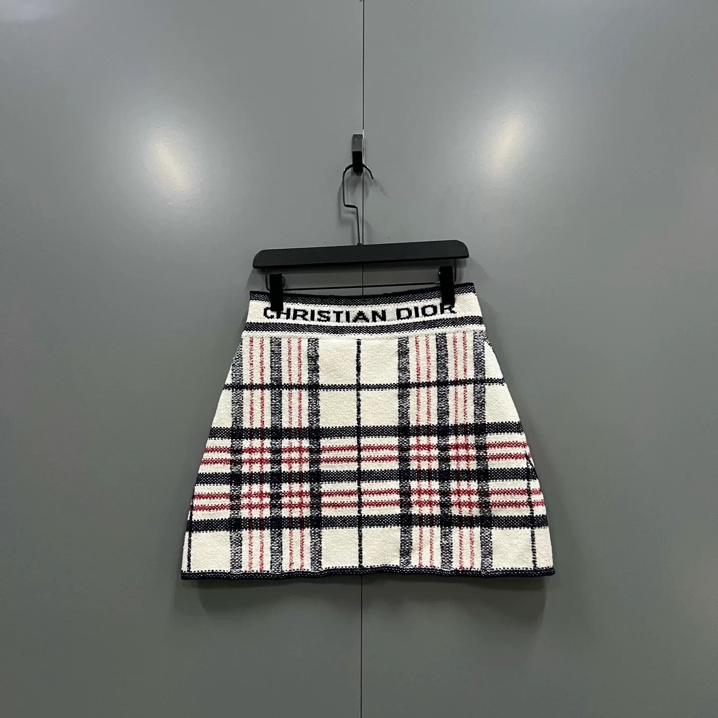 Dior Dior Colorblock Plaid A-Line Skirt Size 42" / US 20 - 2 Thumbnail