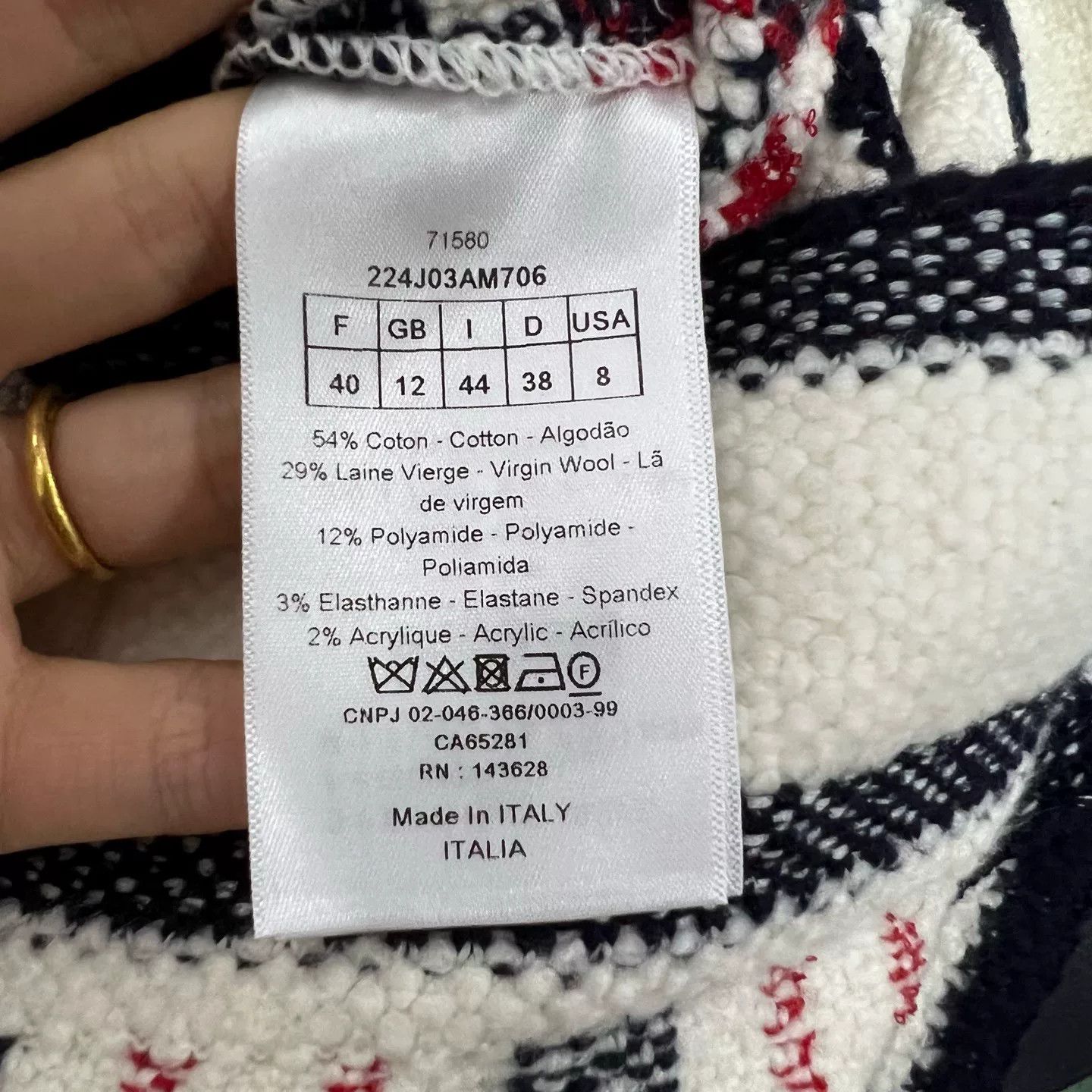 Dior Dior Colorblock Plaid A-Line Skirt Size 42" / US 20 - 7 Thumbnail