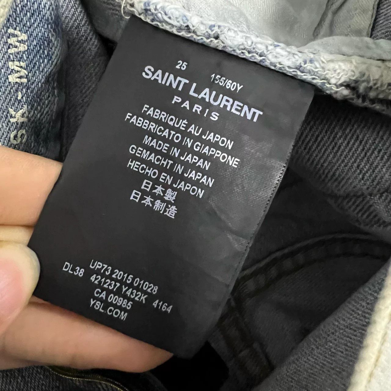 Saint Laurent Paris Saint Laurent Distressed Denim Pants 25 Size Size 25" / US 0 / IT 36 - 4 Thumbnail