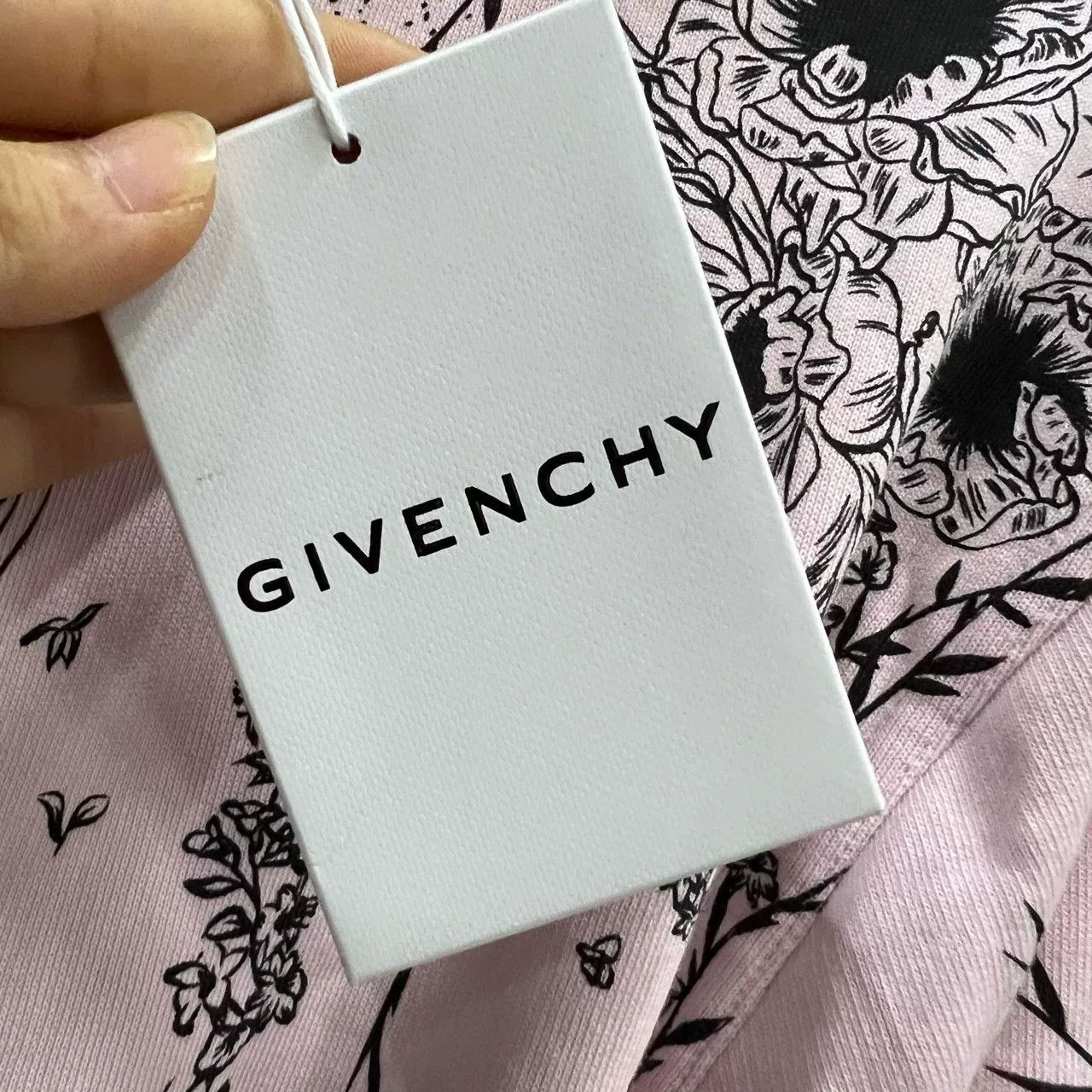 Givenchy gothic print hoodie in pink by Givenchy Size XS / US 0-2 / IT 36-38 - 5 Thumbnail