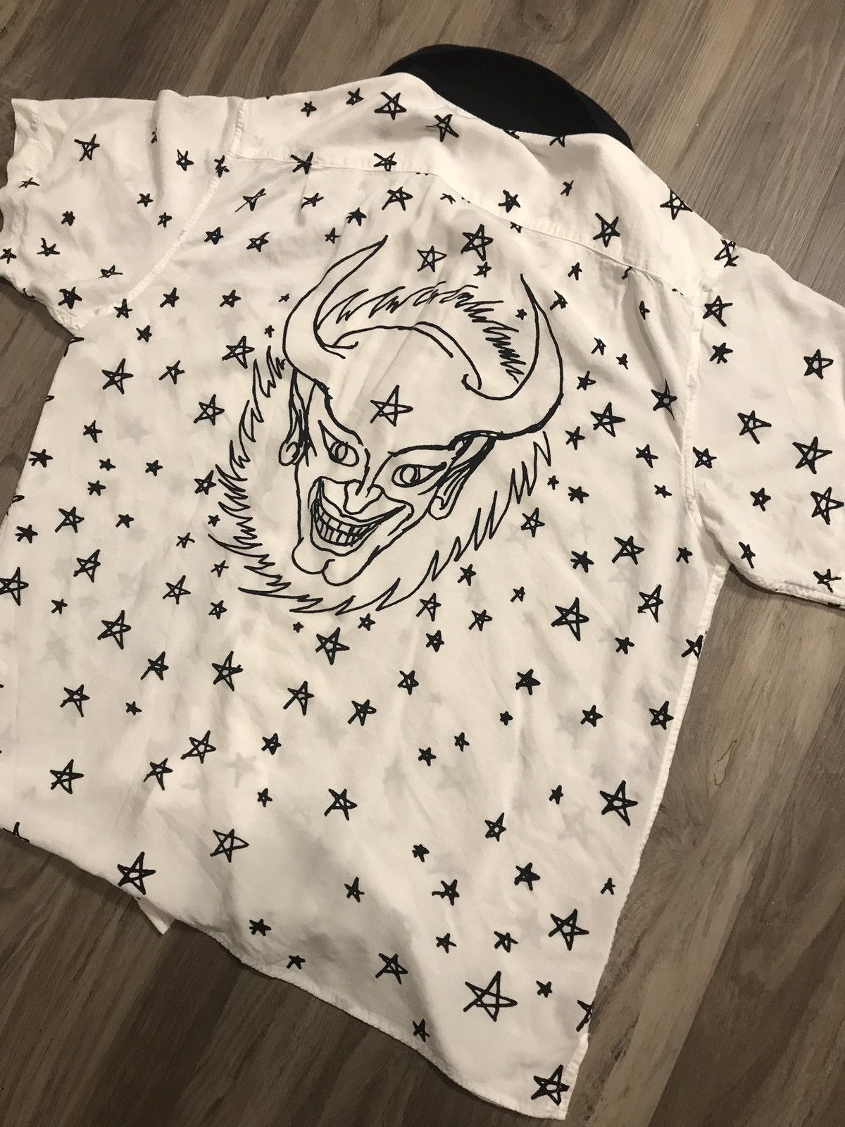 Supreme Supreme Devil Rayon Shirt White | Grailed