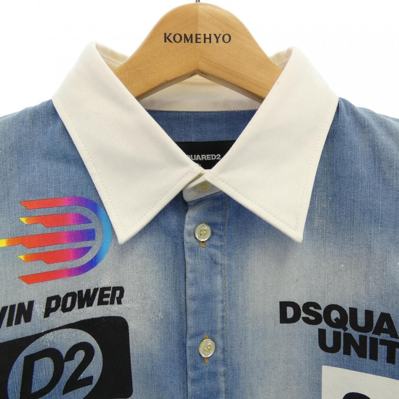 Other Other Dsquared2 Shirt Cotton Dress Shirt S74DM0441 DUTY FREE for USA Size ONE SIZE - 5 Thumbnail