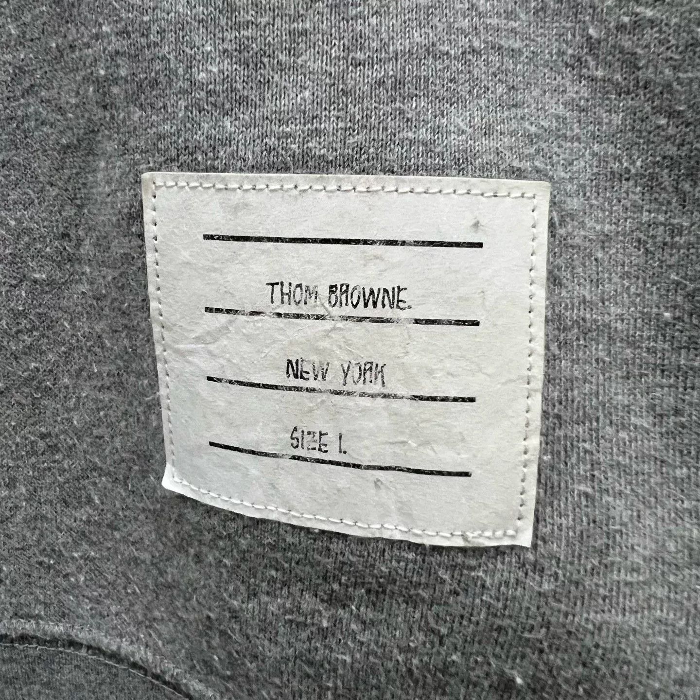 Thom Browne thom browne gray striped printed sweatshirt Size US M / EU 48-50 / 2 - 4 Thumbnail