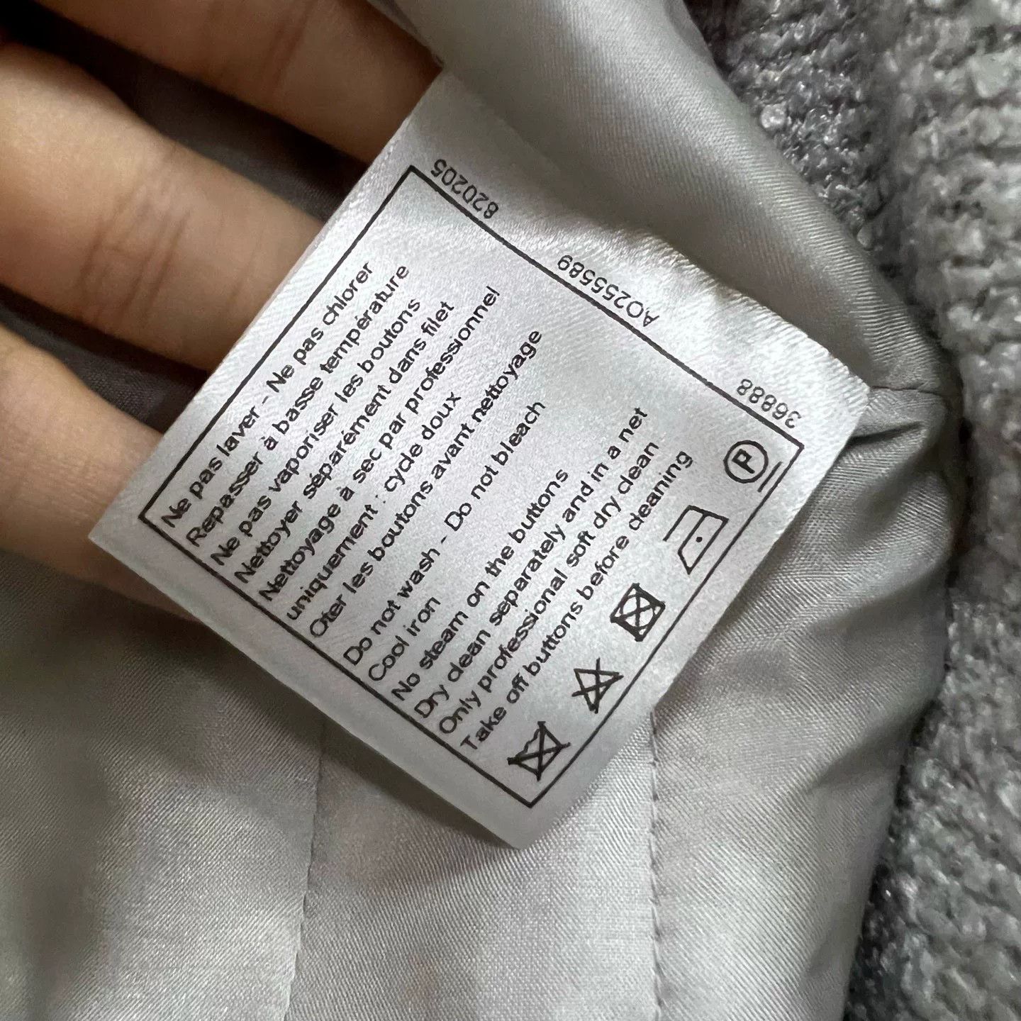 Chanel chanel silver gray woven jacket size 34 Size XS / US 0-2 / IT 36-38 - 3 Thumbnail