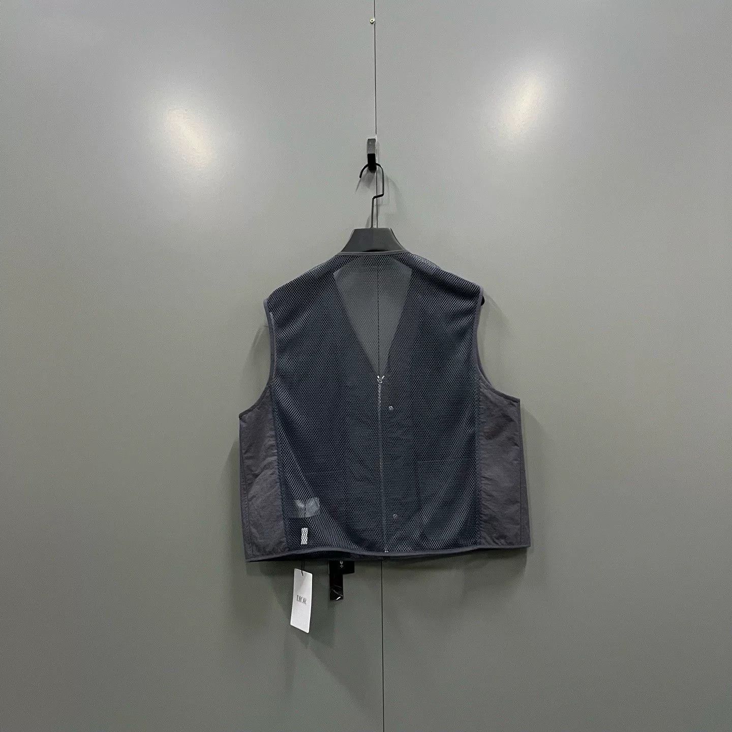 Dior gray multi-pocket zip vest by Dior Size US L / EU 52-54 / 3 - 2 Thumbnail