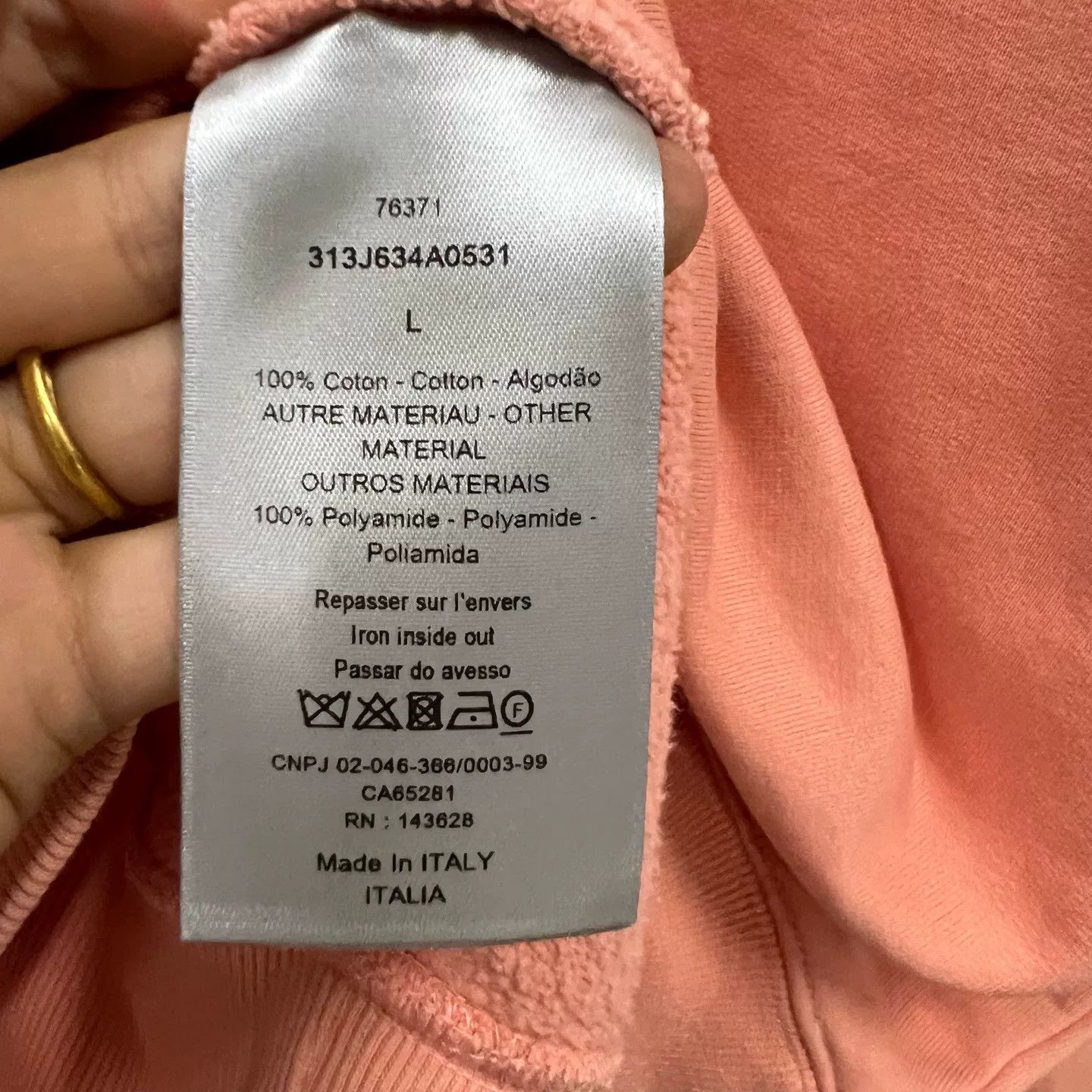 Dior pink striped logo patch sweatshirt Size S / US 4 / IT 40 - 4 Thumbnail