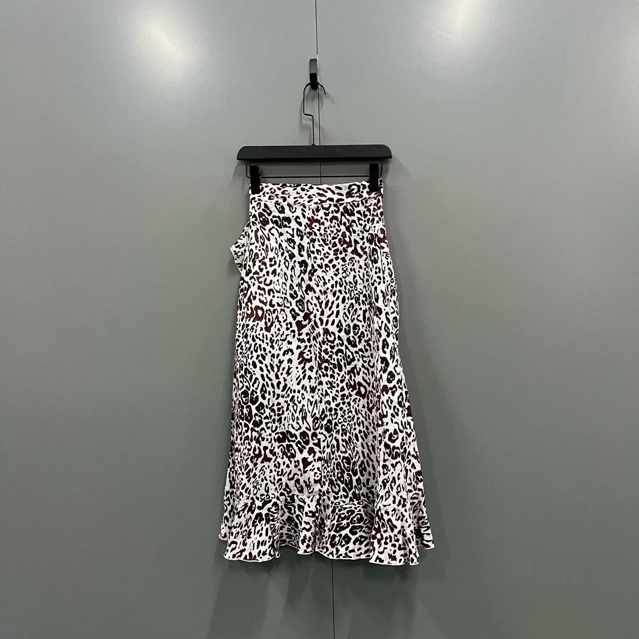 Pinko pinko leopard print ruffled midi skirt Size 36" / US 14 / IT 50 - 2 Thumbnail