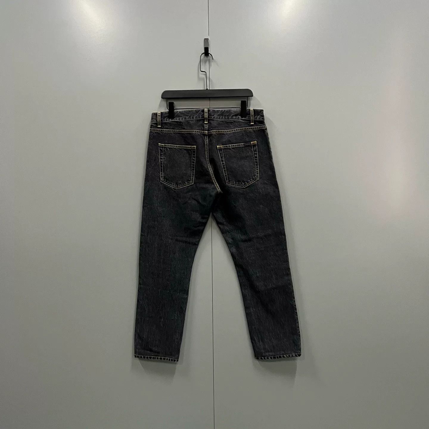 Saint Laurent Paris saint laurent black washed denim pants Size US 31 - 2 Thumbnail