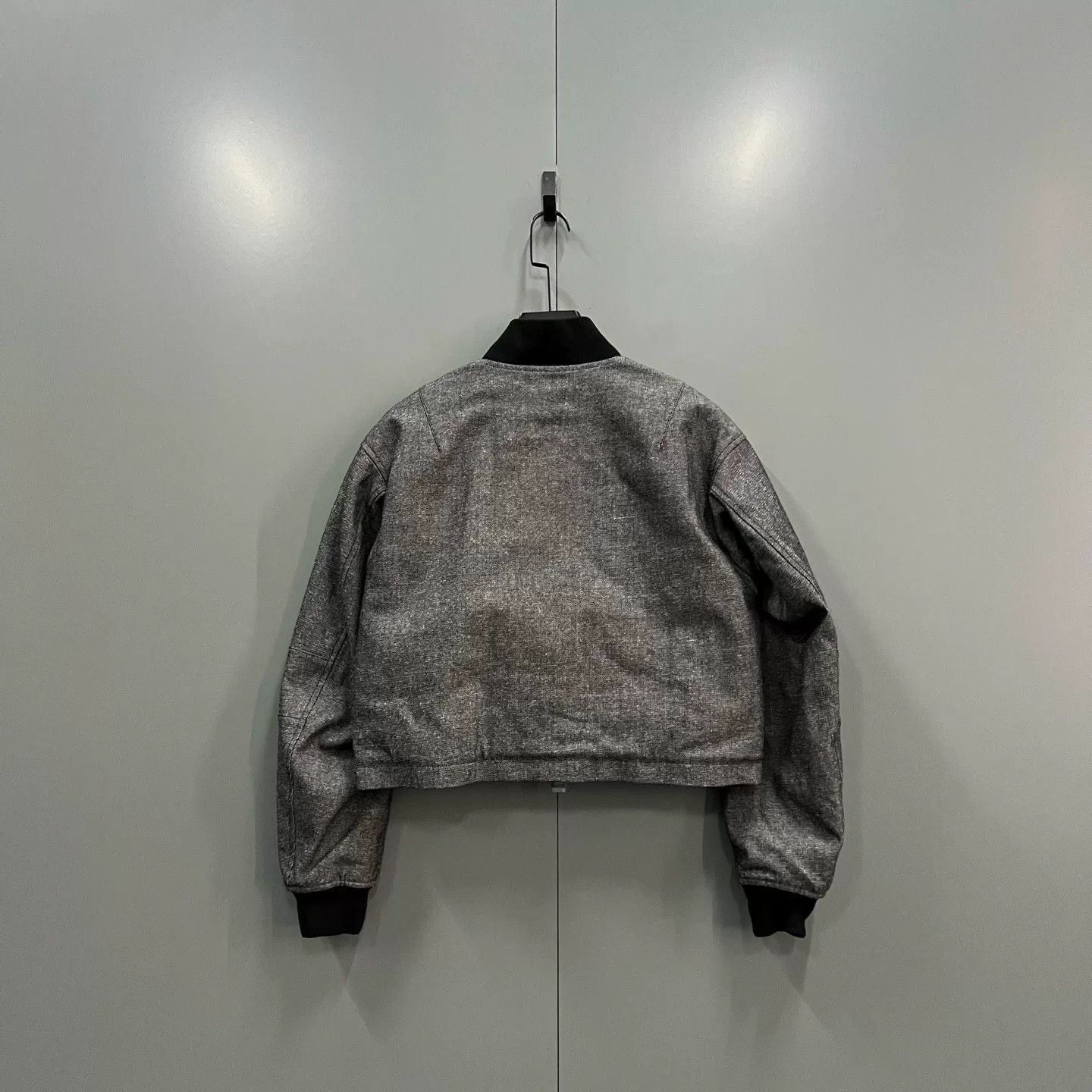 Dior gray pilot bomber jacket by Dior Size US S / EU 44-46 / 1 - 2 Thumbnail
