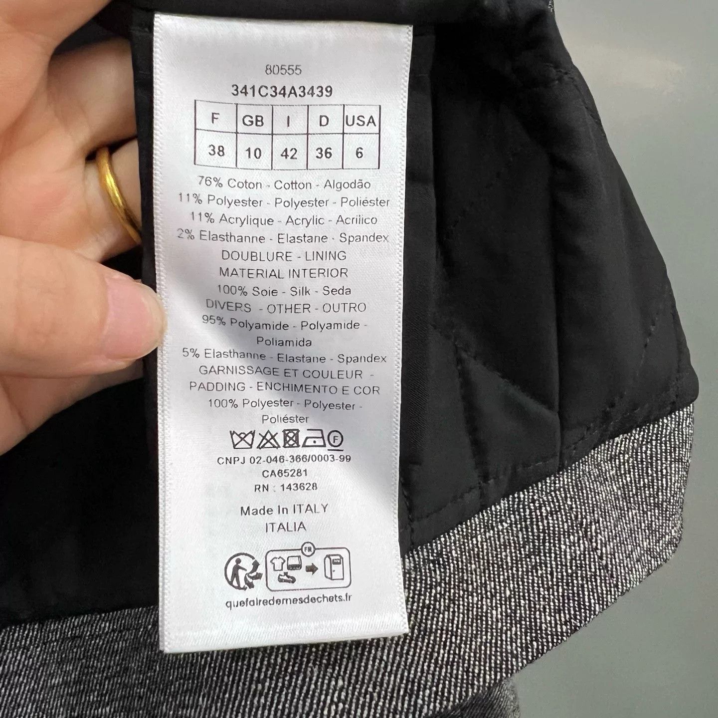 Dior gray pilot bomber jacket by Dior Size US S / EU 44-46 / 1 - 5 Thumbnail