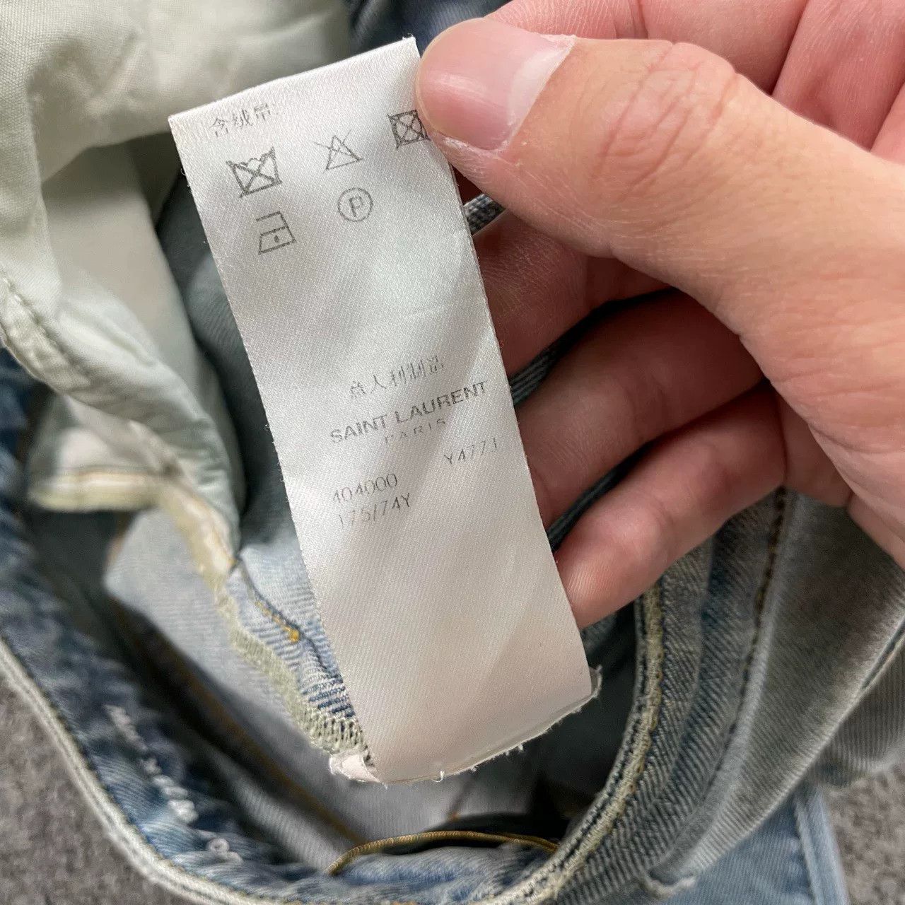 Saint Laurent Paris saint laurent ripped distressed denim pants Size US 36 / EU 52 - 5 Thumbnail